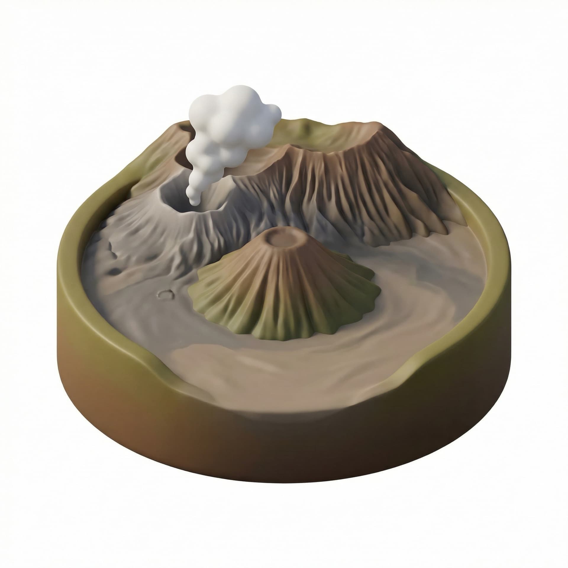 gunung bromo toy-like style
