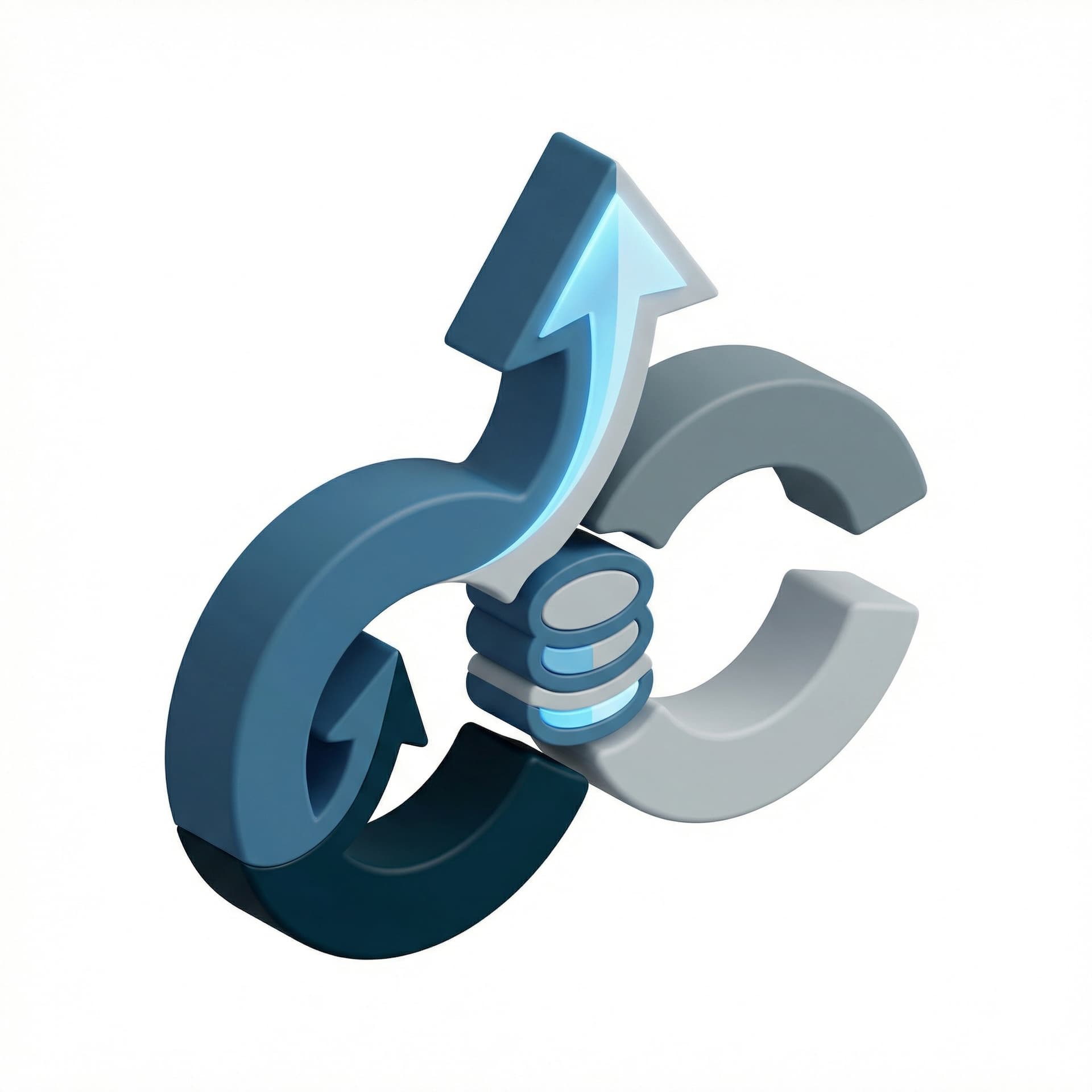 Create an isometric icon of “Coinvest & Partnership”, modern and refined style, minimal and well-balanced composition. Convey the core concept in a simplified, abstract way, avoiding visual noise or unnecessary details. Use soft shading and subtle depth, readable at small sizes. Restrict colors strictly to #002331, #30678A, #798B94, #B5BFC5. Use #87C8F0 exclusively as a subtle highlight accent. Do not introduce other colors.
