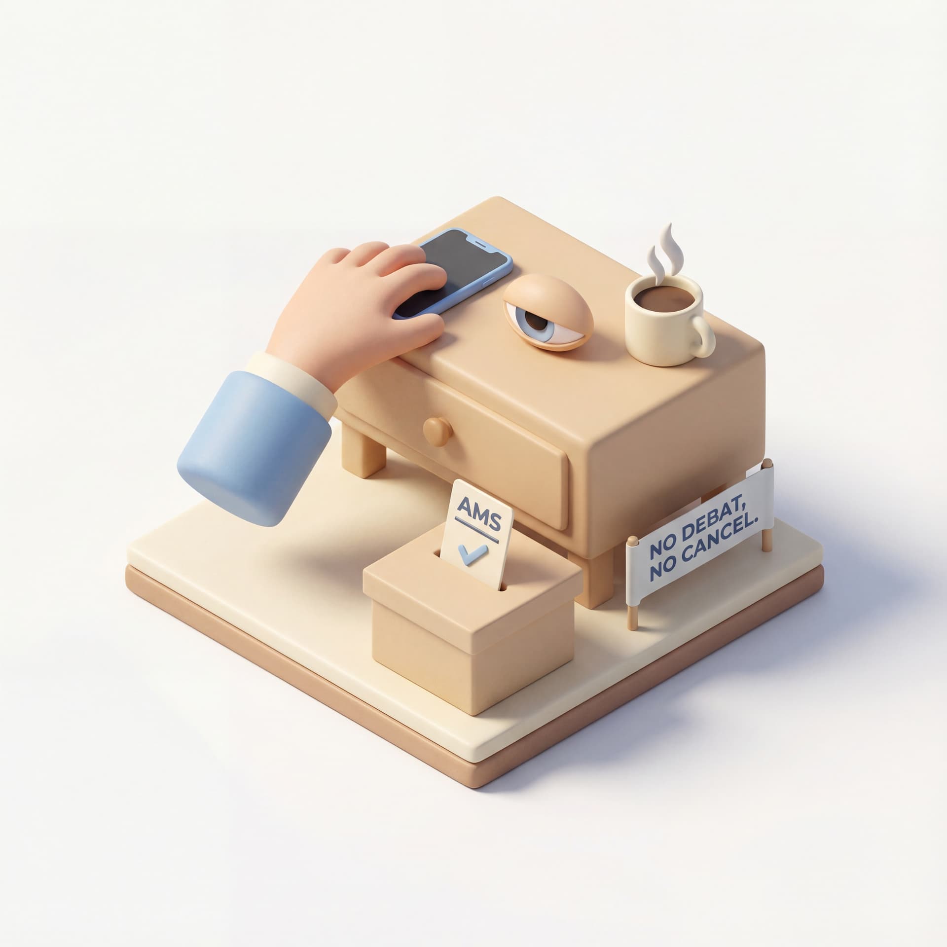 Bangun pagi buka mata,
Tangan refleks cari ponsel,
Kalau soal dukung siapa juara,
AMS pilihan, no debat, no cancel.