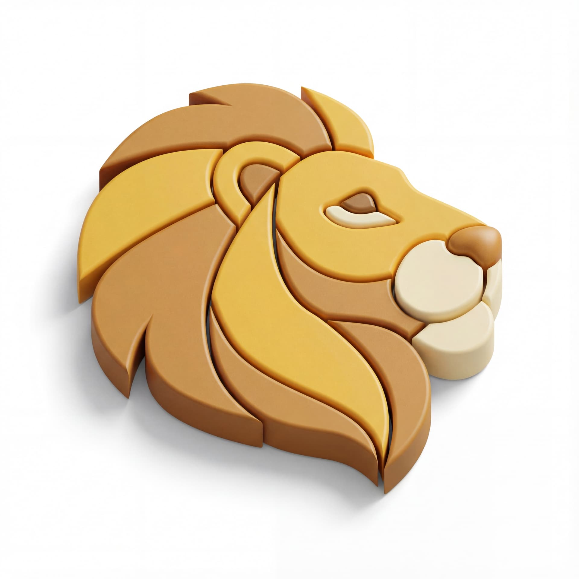 flat lion icon