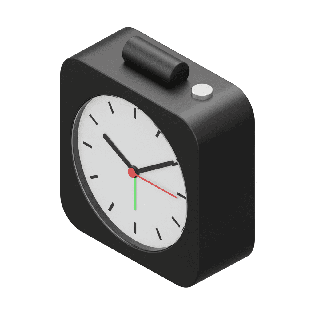Black Clock inspired by Dieter Rams Braun Design