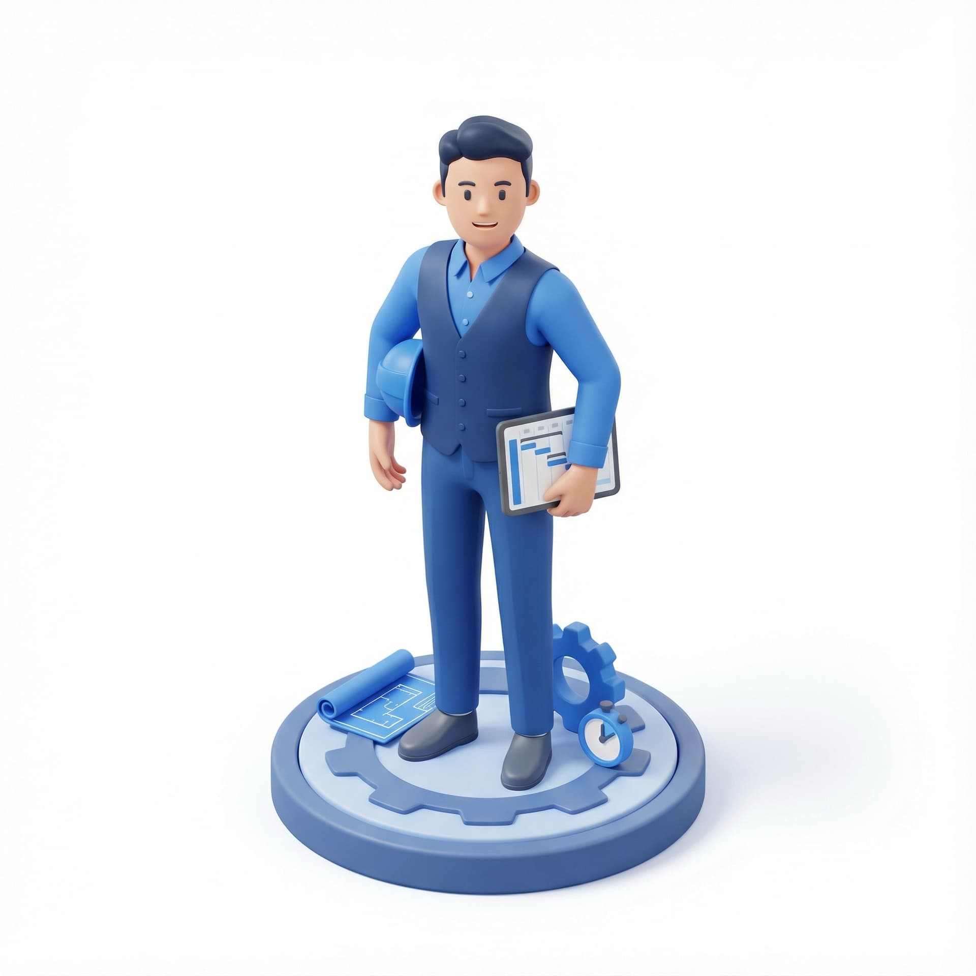 avatar for project manager use the primary color blue