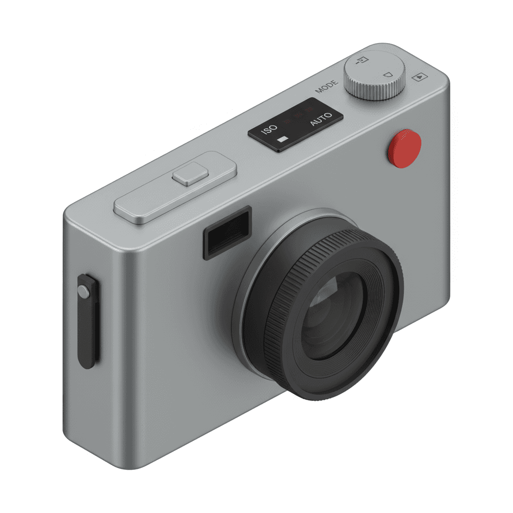 Camera or product shot icon inspired by Dieter Rams Braun design