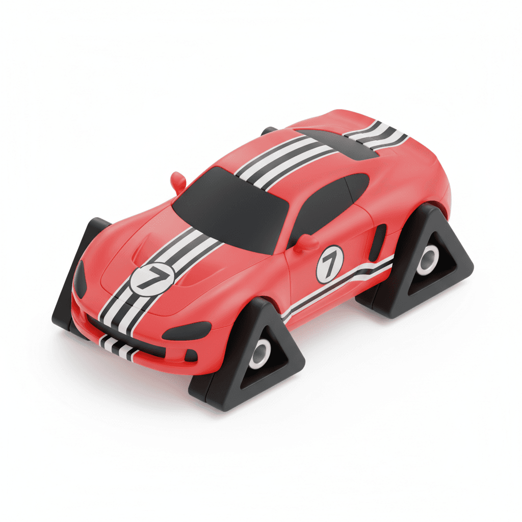 mobil balap tapi rodanya segitiga