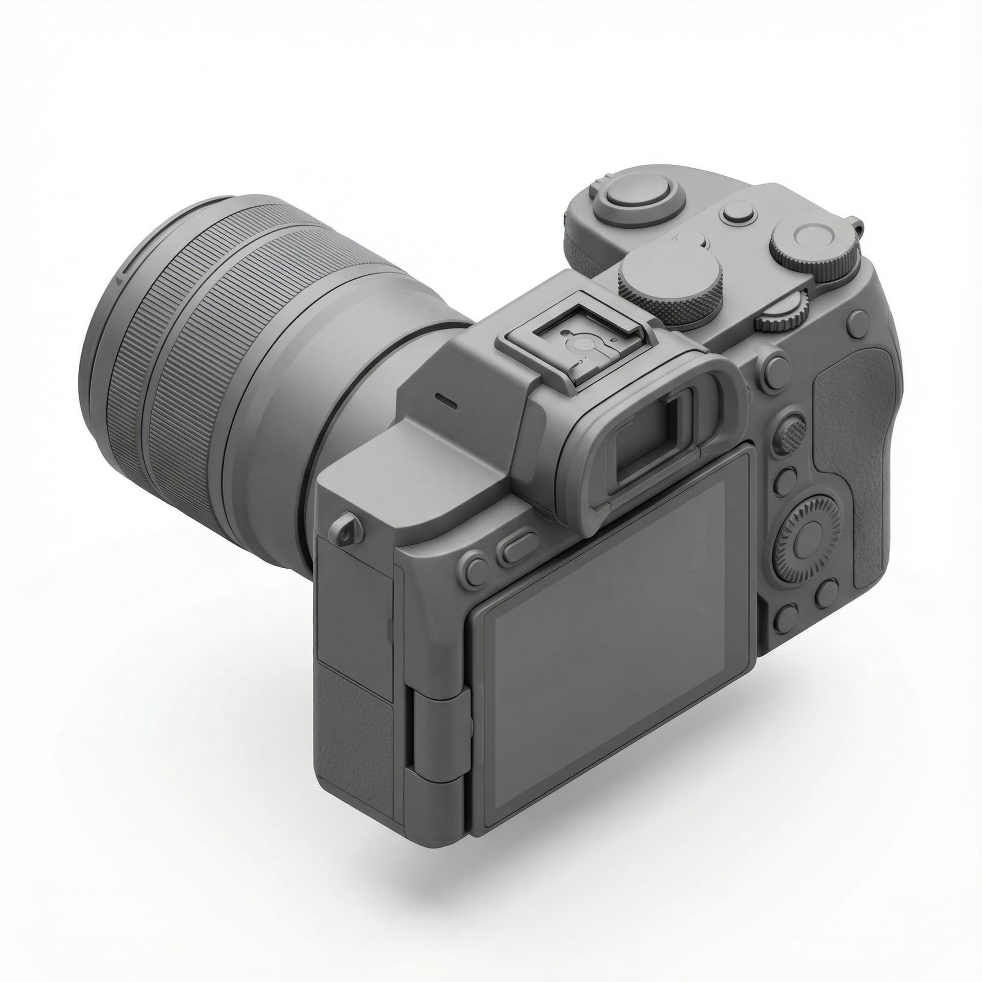 camera mirrorless color gray