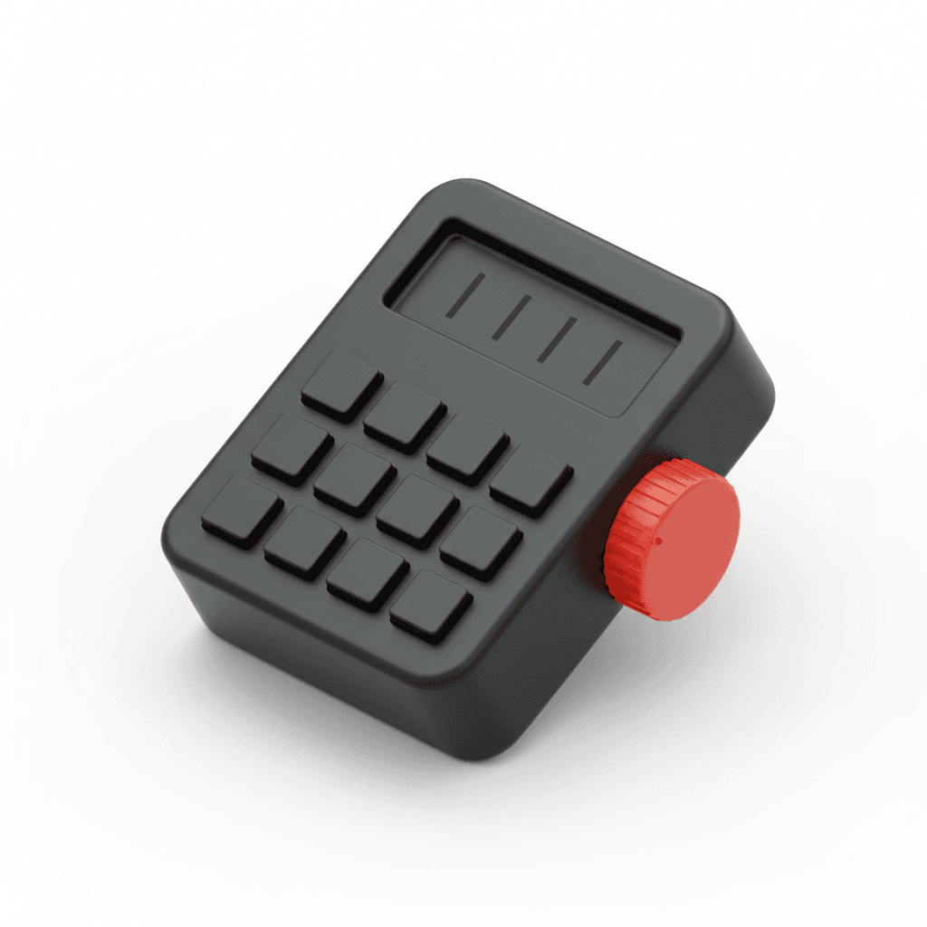 Black Calendar inspired by Dieter Rams Braun Design