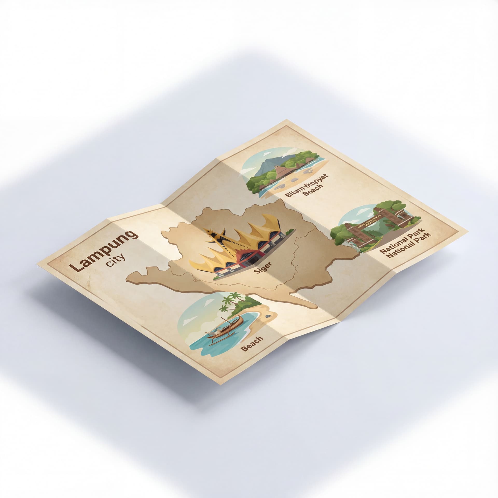 peta wisata yang wajib dikunjungi kota lampung