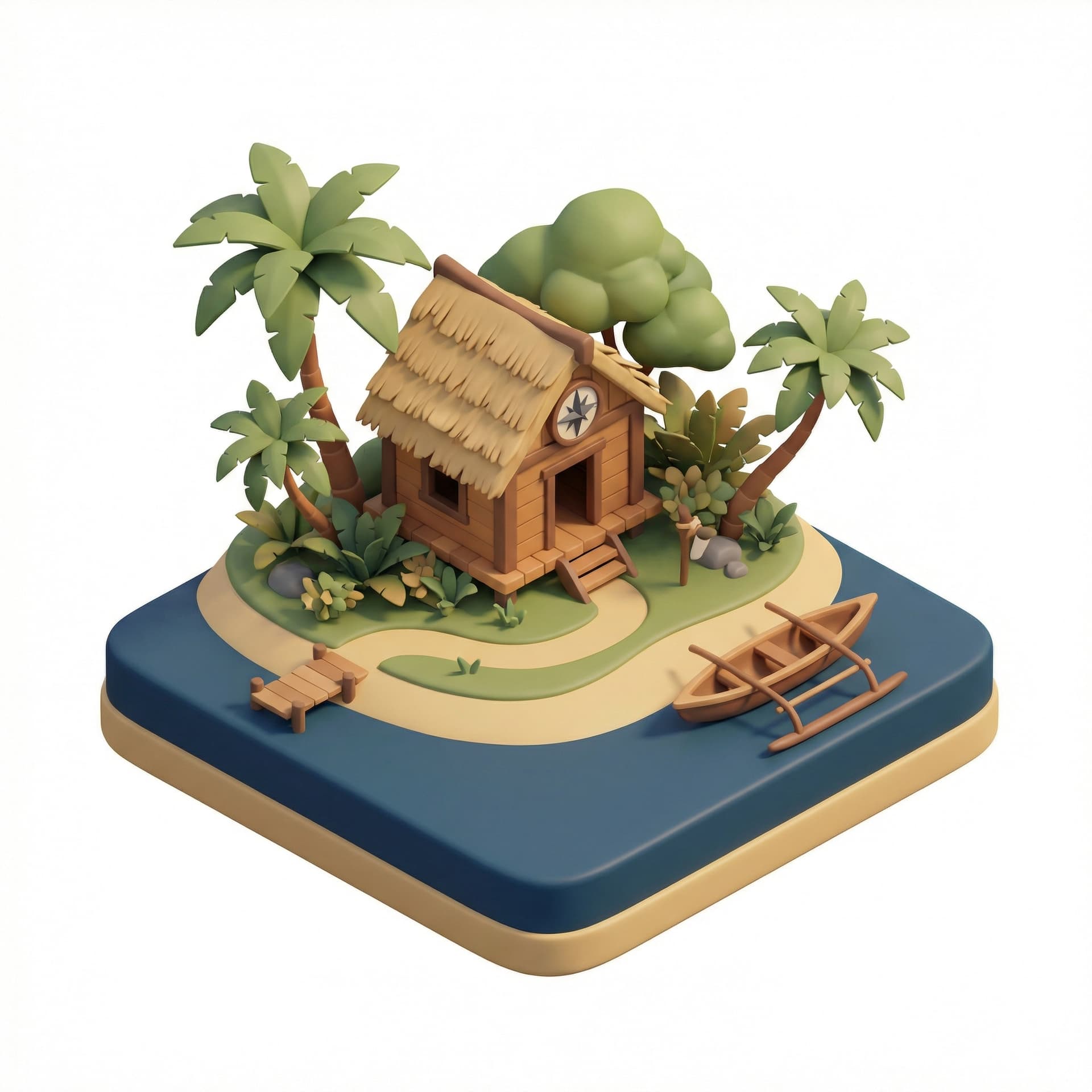 make a brand logo for "alas negeri" its for a tropical island trip brand