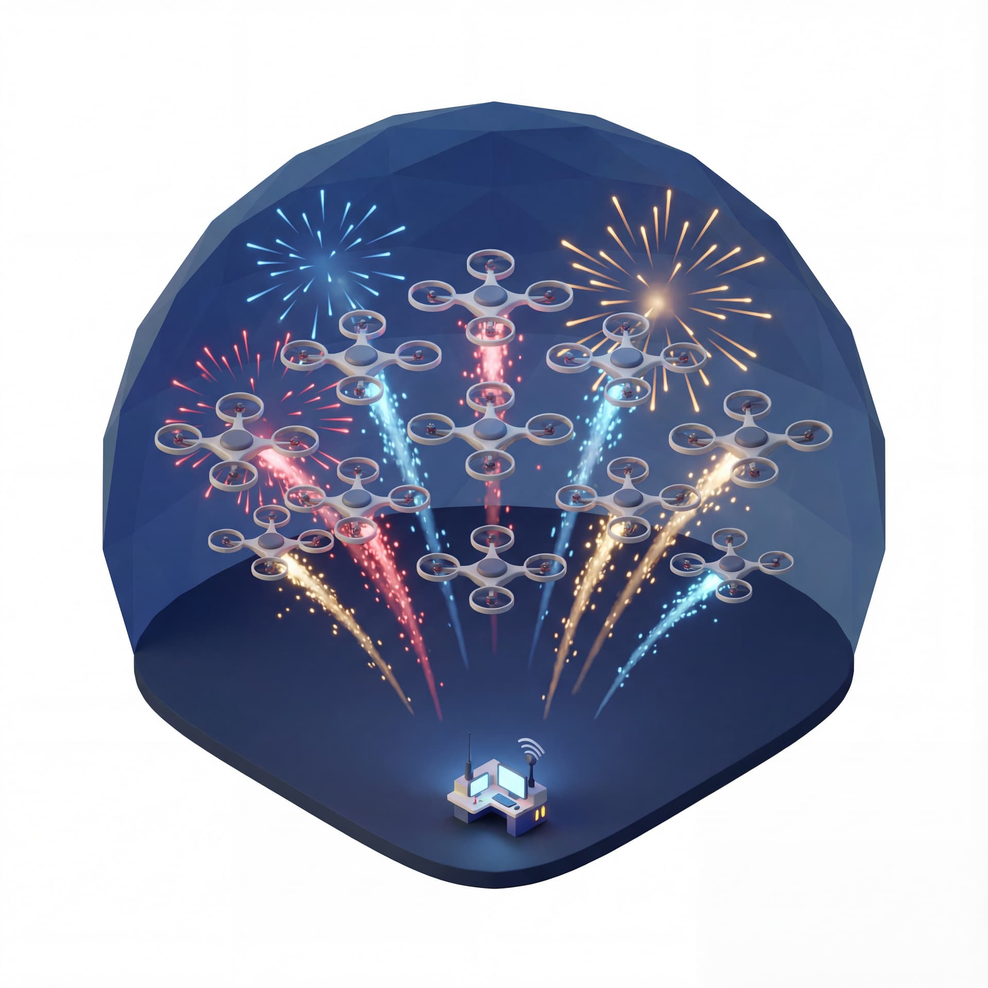 fireworks drone show