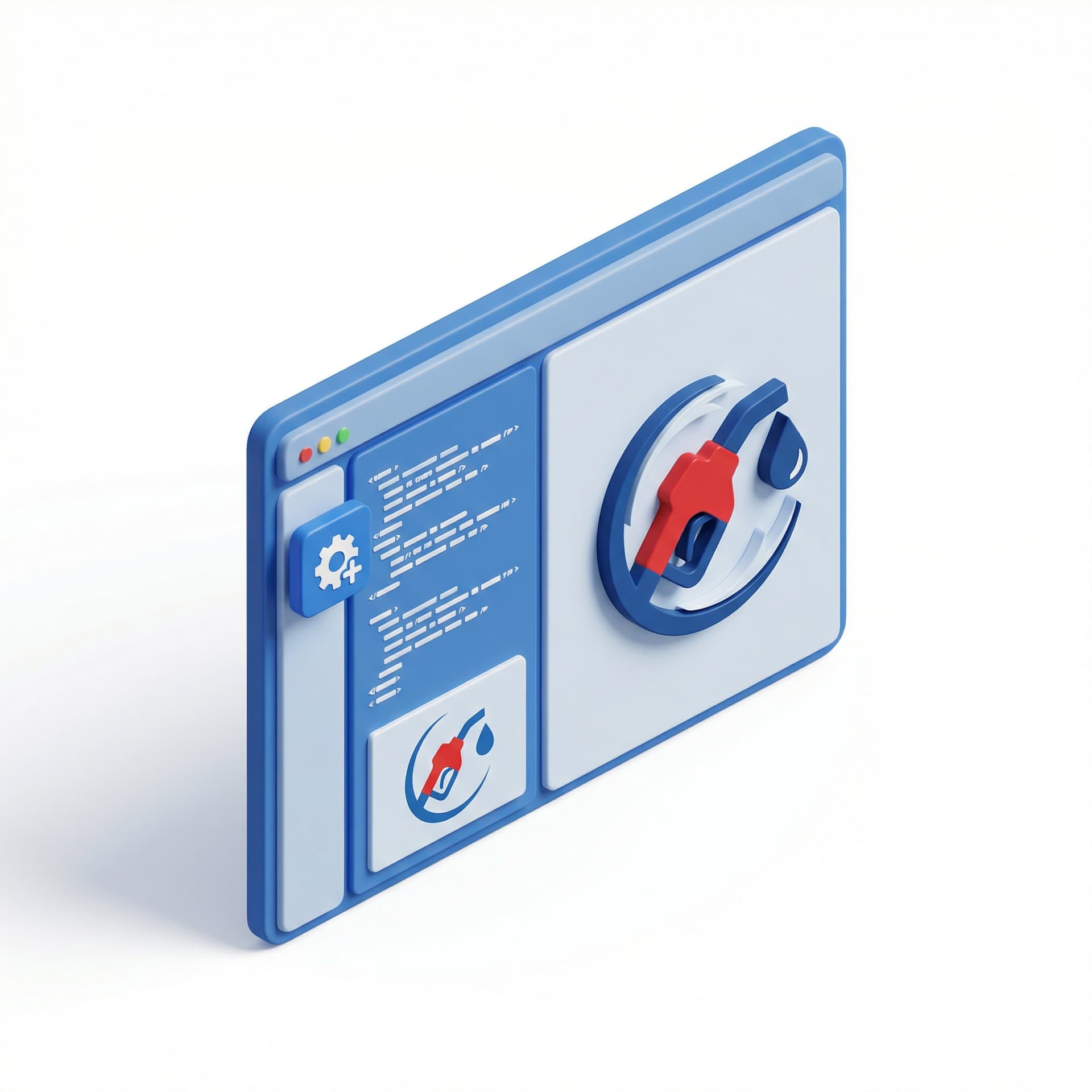 create icon for Interactive code editor with real-time preview, corporate style, and using pertamina color