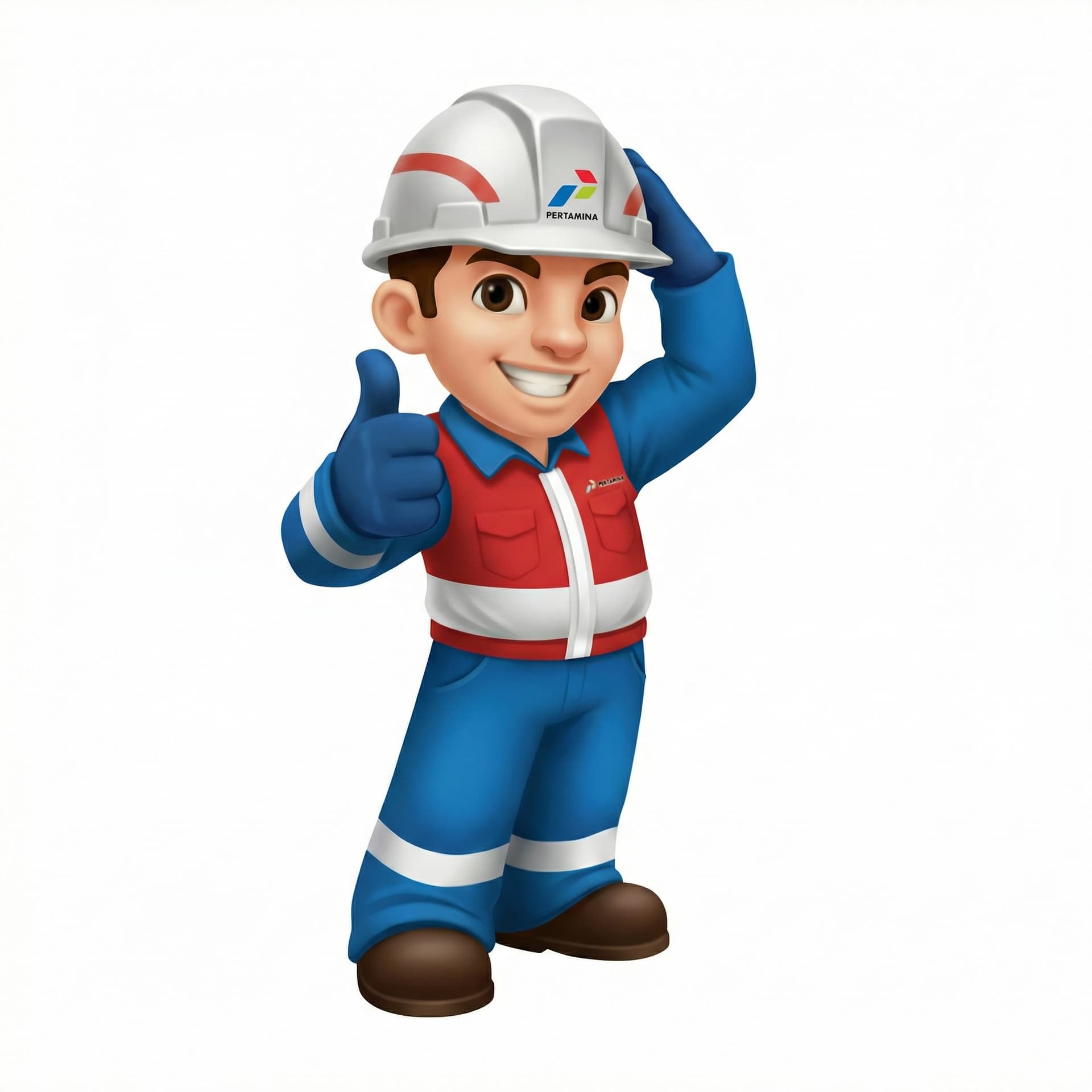 can u create mascott spbu and there is checkmark yang menandakan berhasil