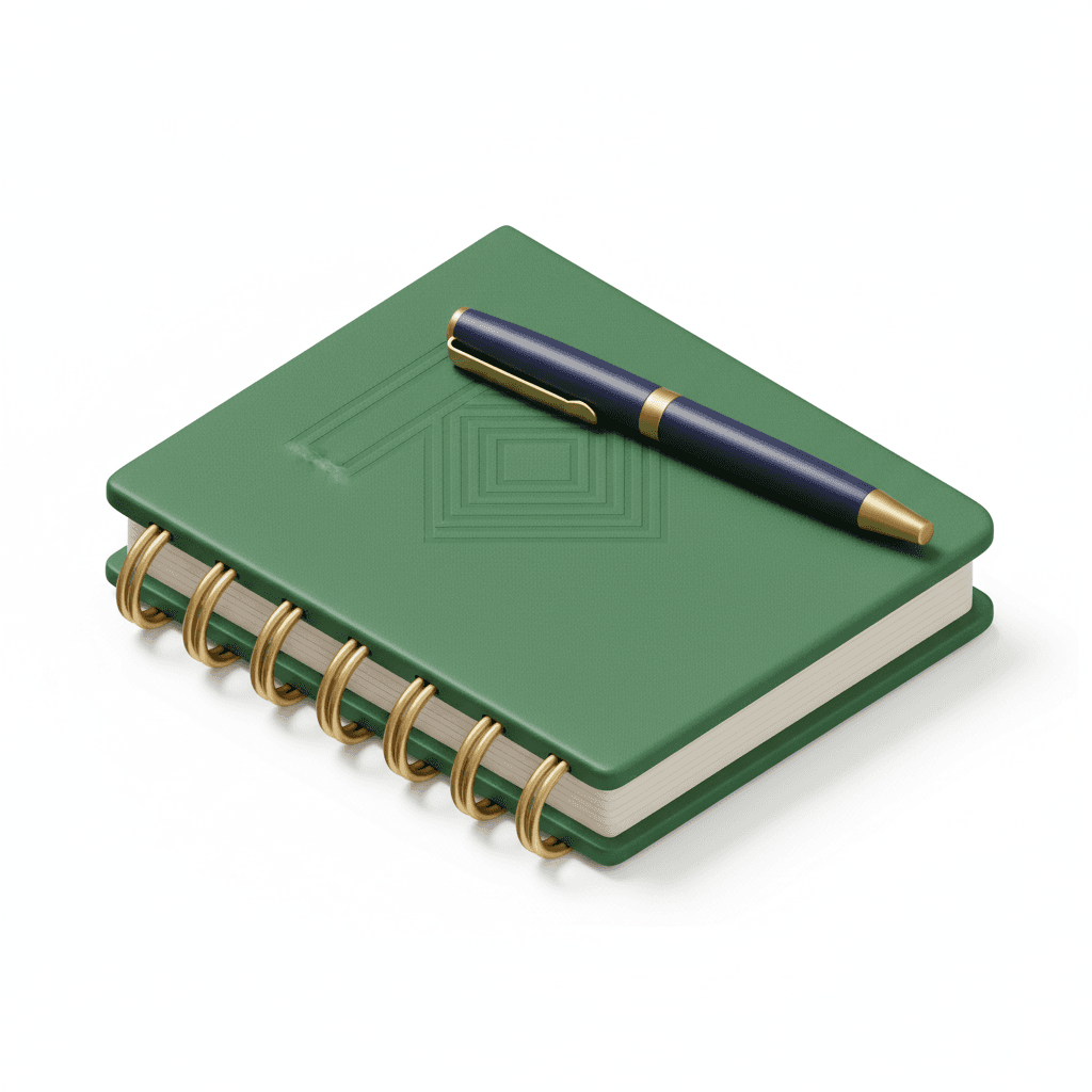 Planner / notebook keren + pulpen bagus