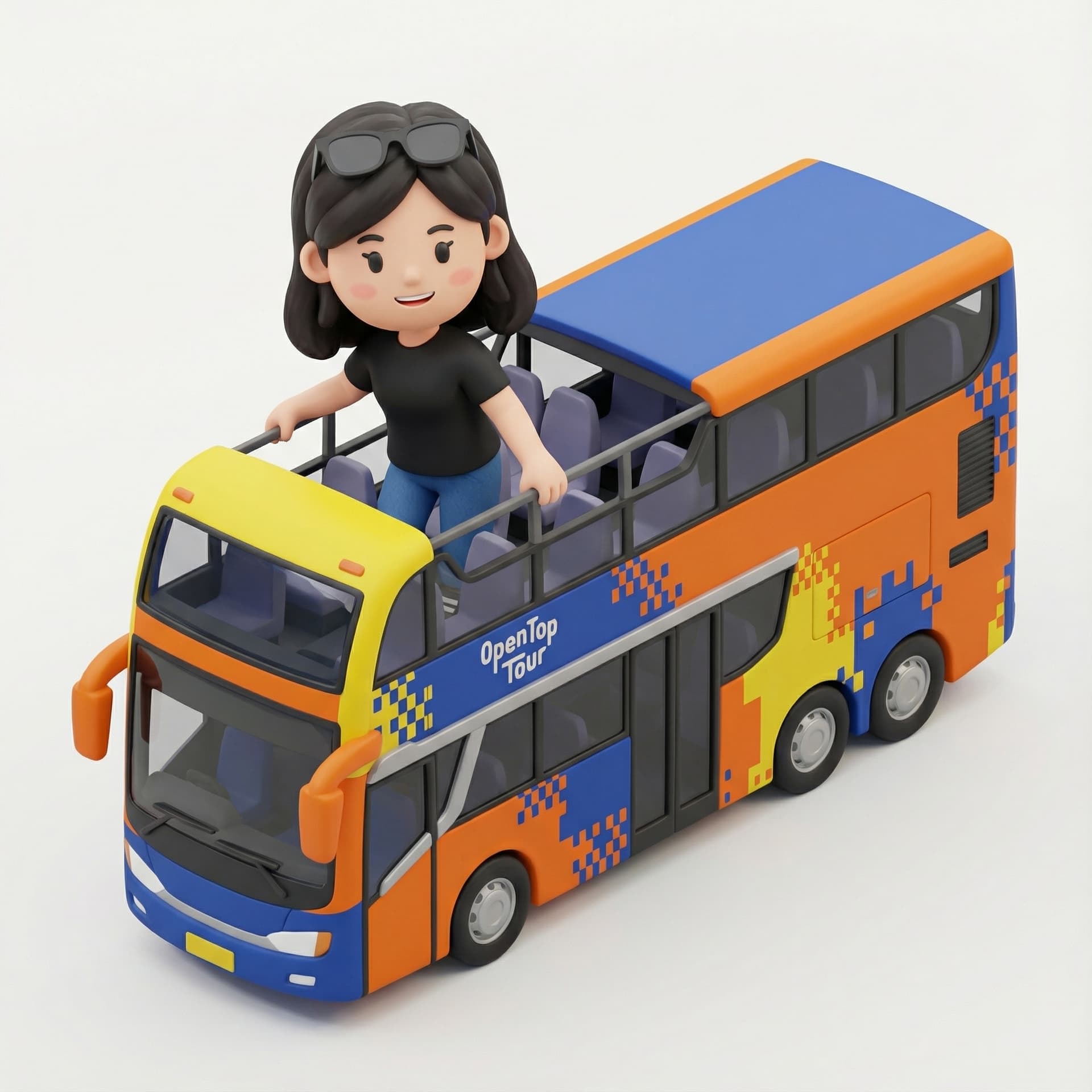 buat bus di foto