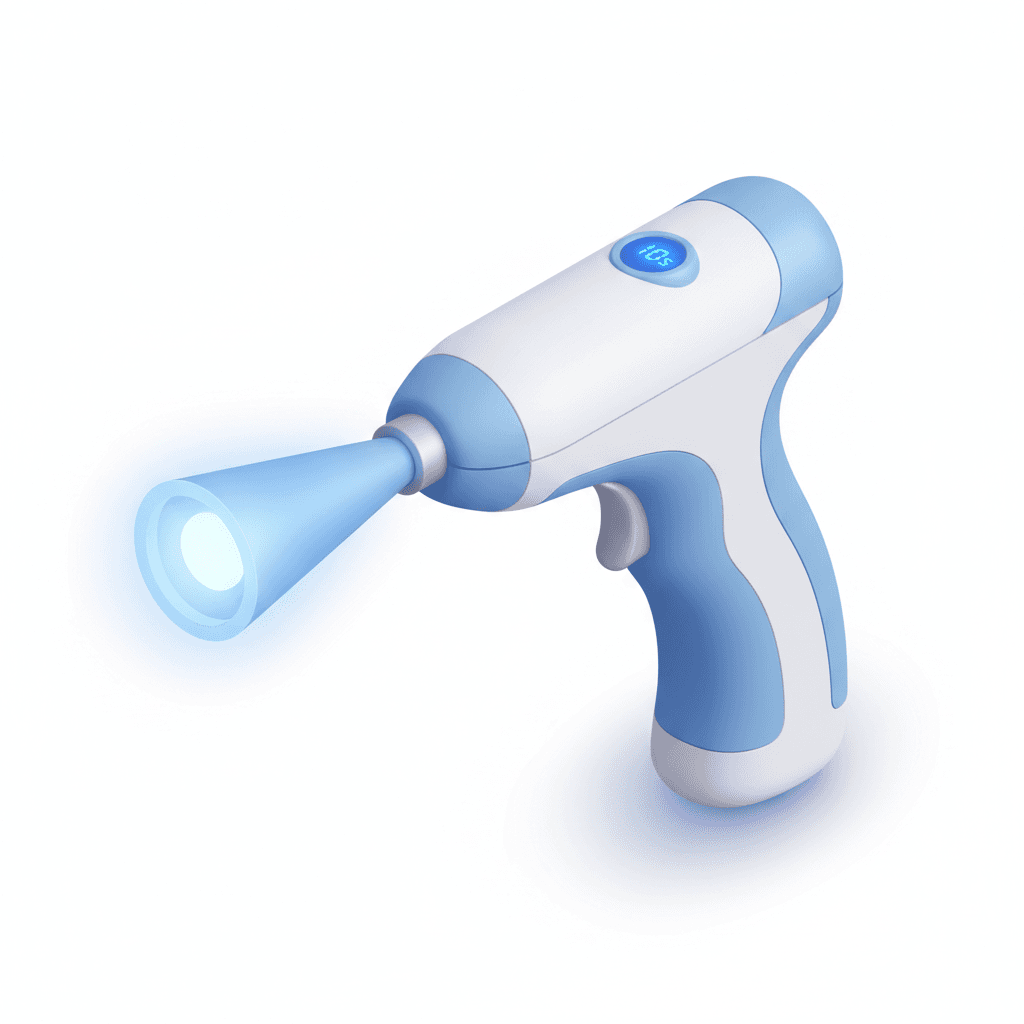 Curing Light – lampu biru untuk mengeraskan resin. (alat dokter gigi)