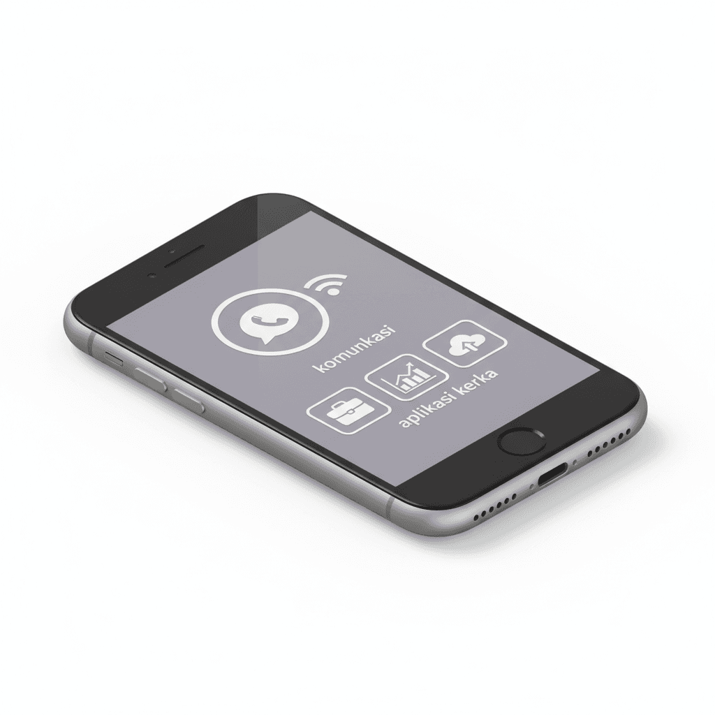 Smartphone untuk komunikasi dan aplikasi kerja