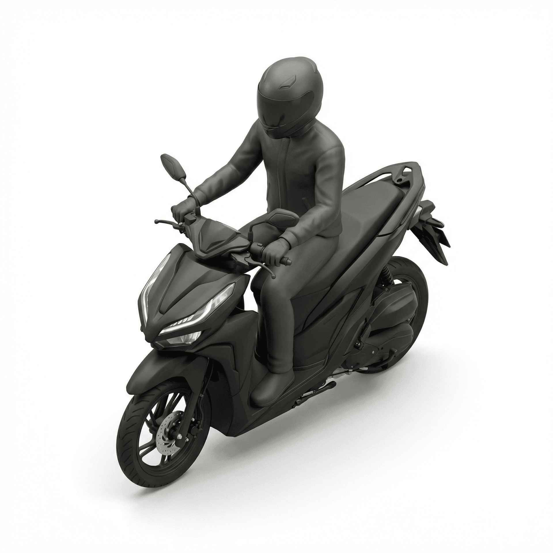 orang hitam naik vario 150