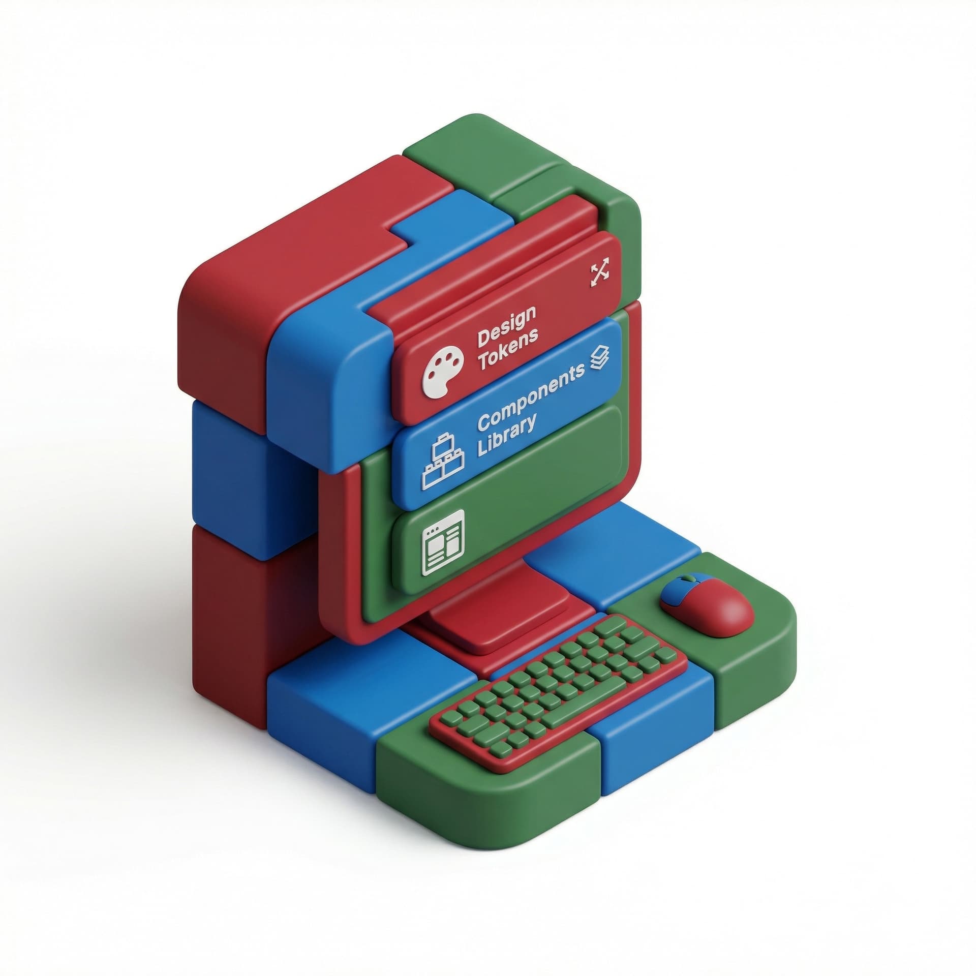 create design tokens and components library website using pertamina color