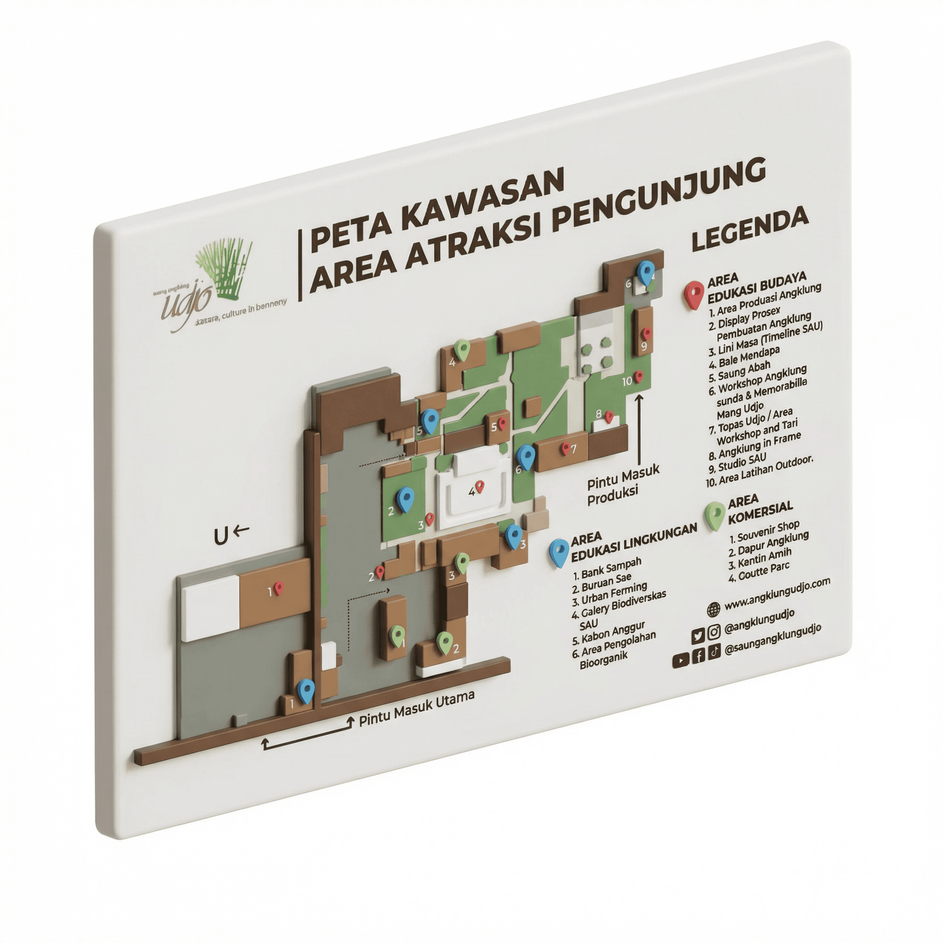 Create map 3D with number and location