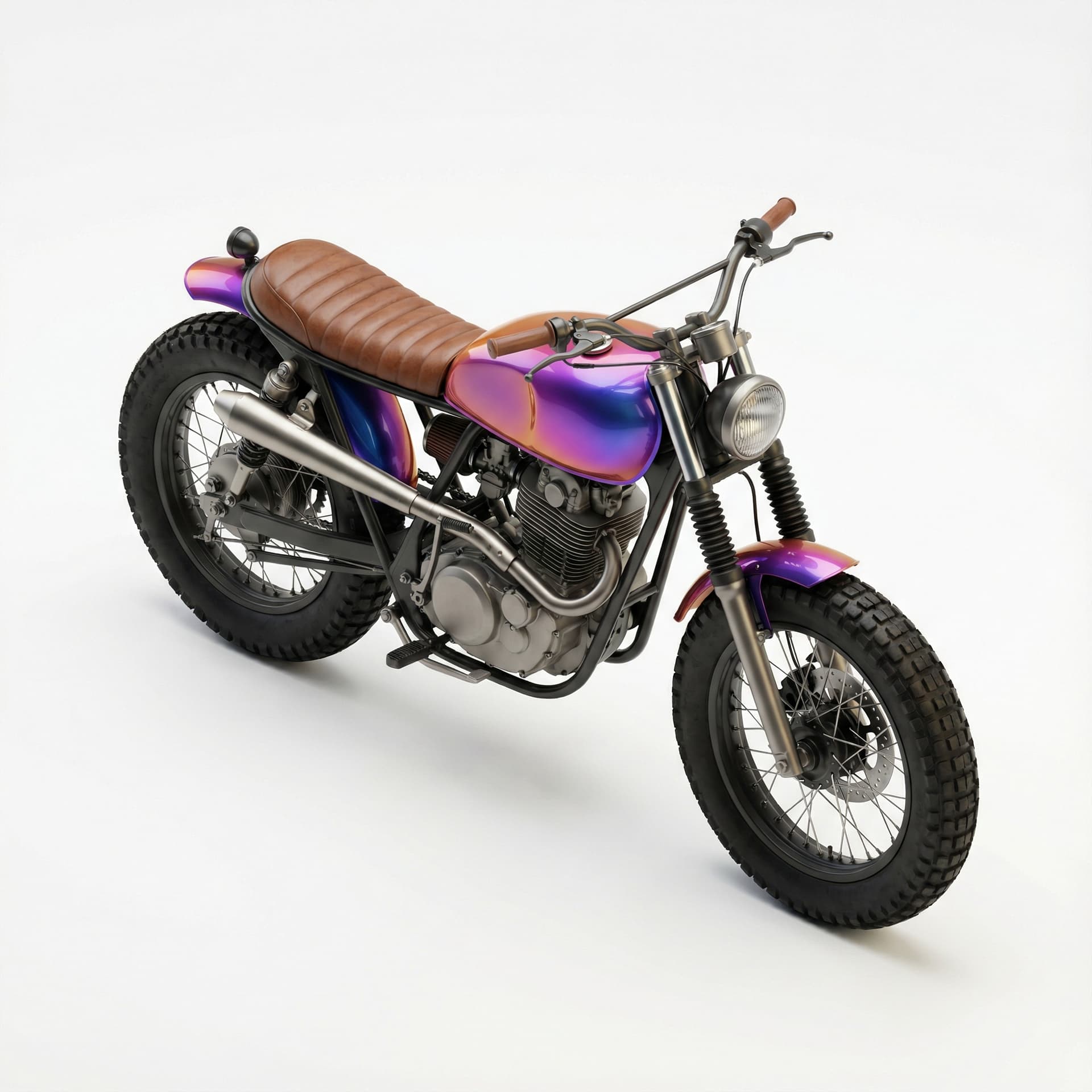 japstyle bike with glossy vinyl and gradient vibrant color palette 