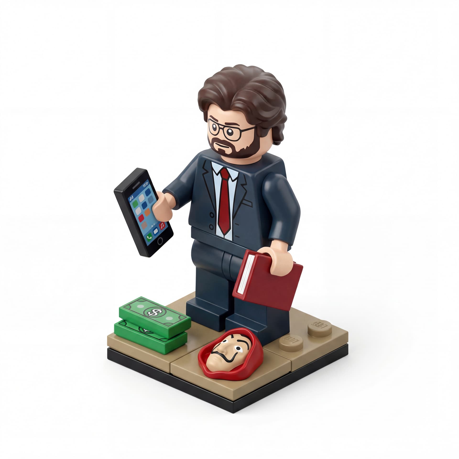 lego version of Proffesor from Money Heist