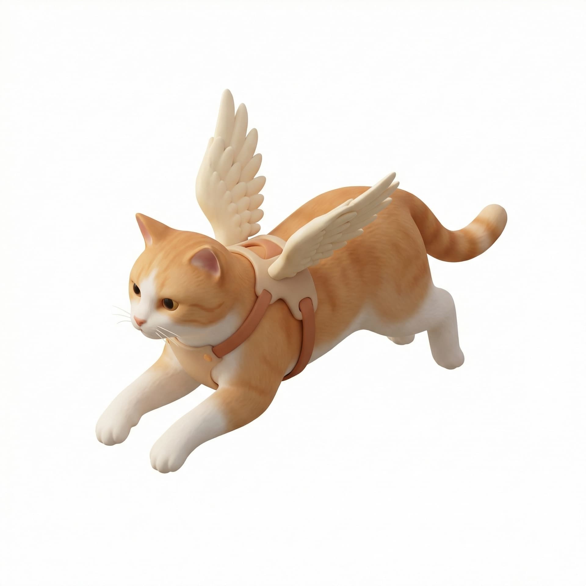 A flying cat