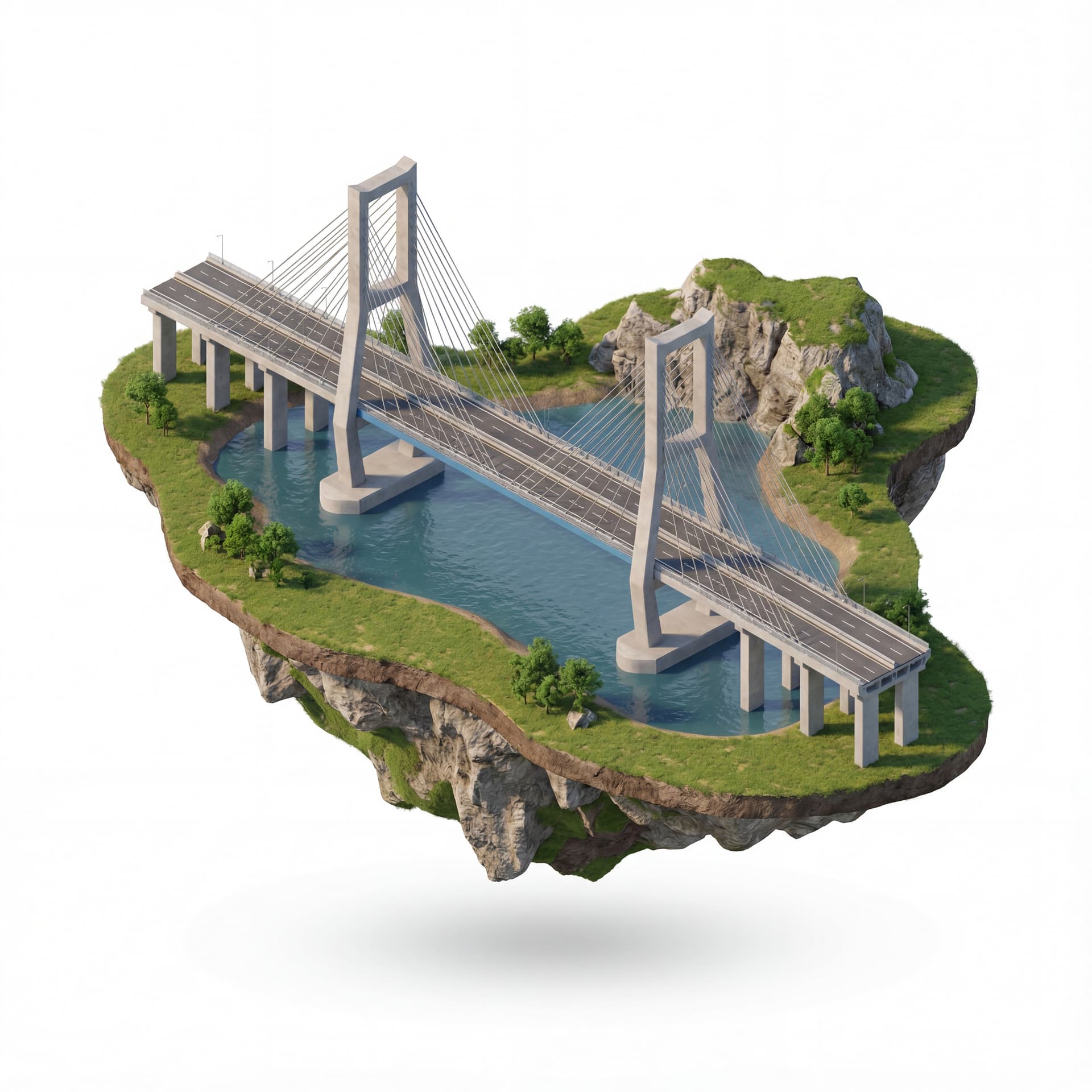 floating island Suramadu Bridge
