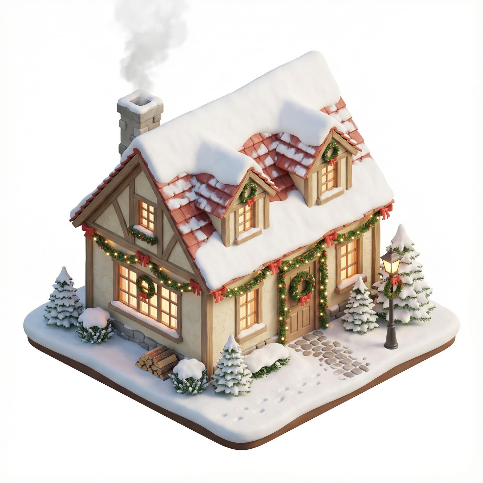 Christmas village house
