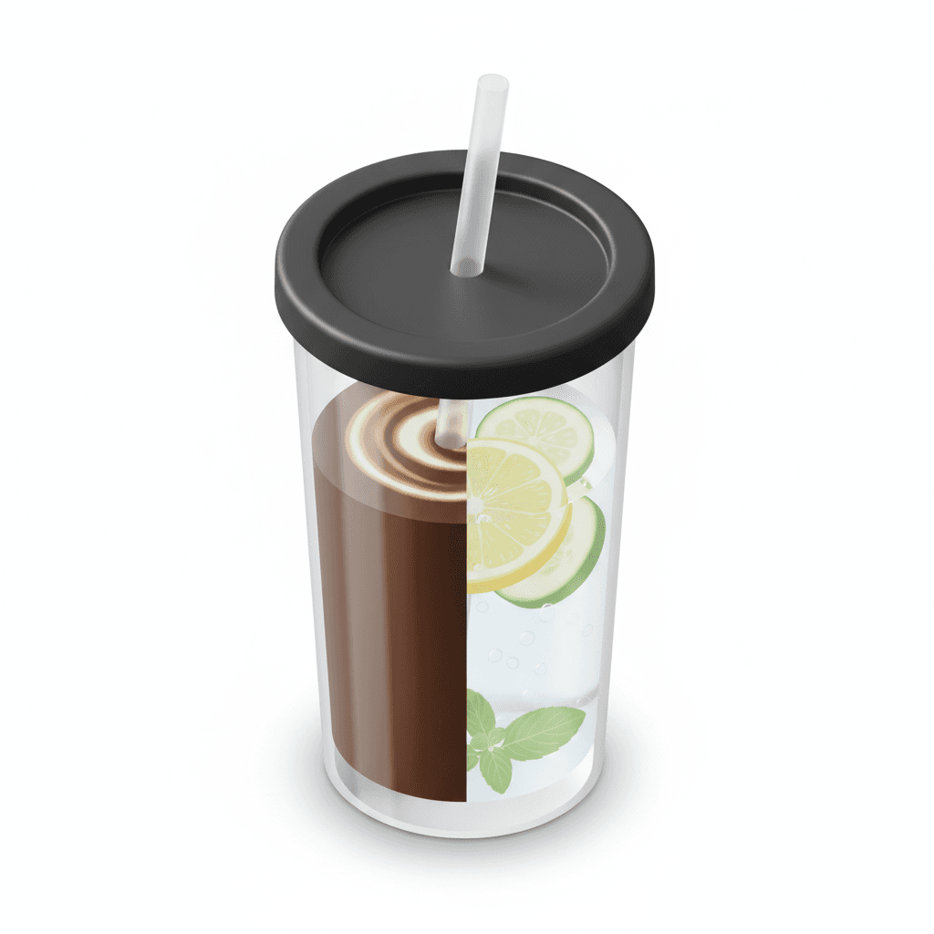 Tumbler isi kopi atau infused water