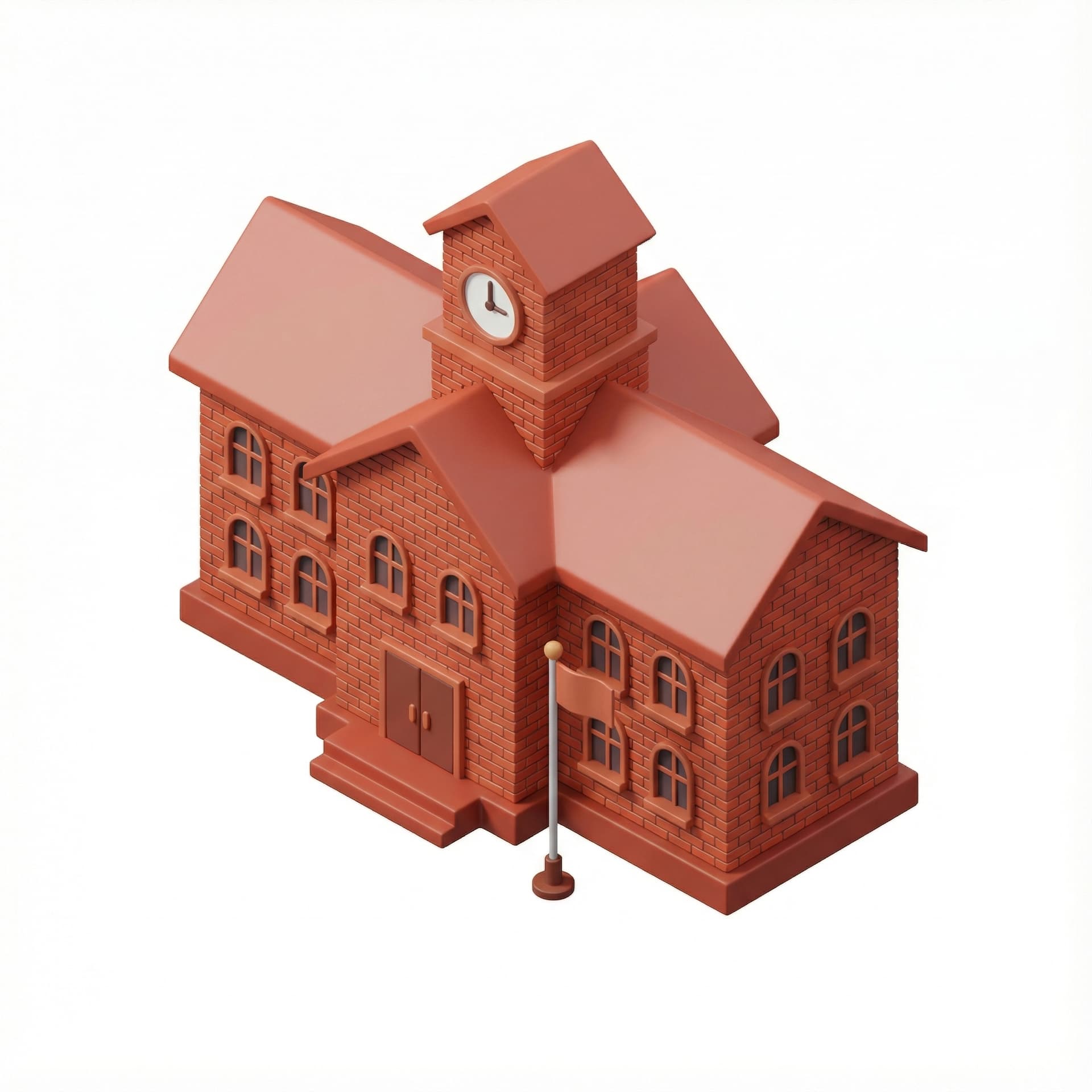 a simple school building