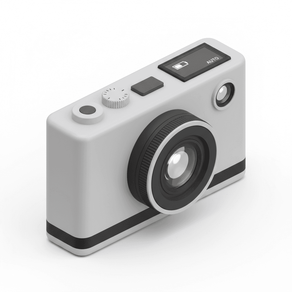 Camera inspired by Dieter Rams Braun design