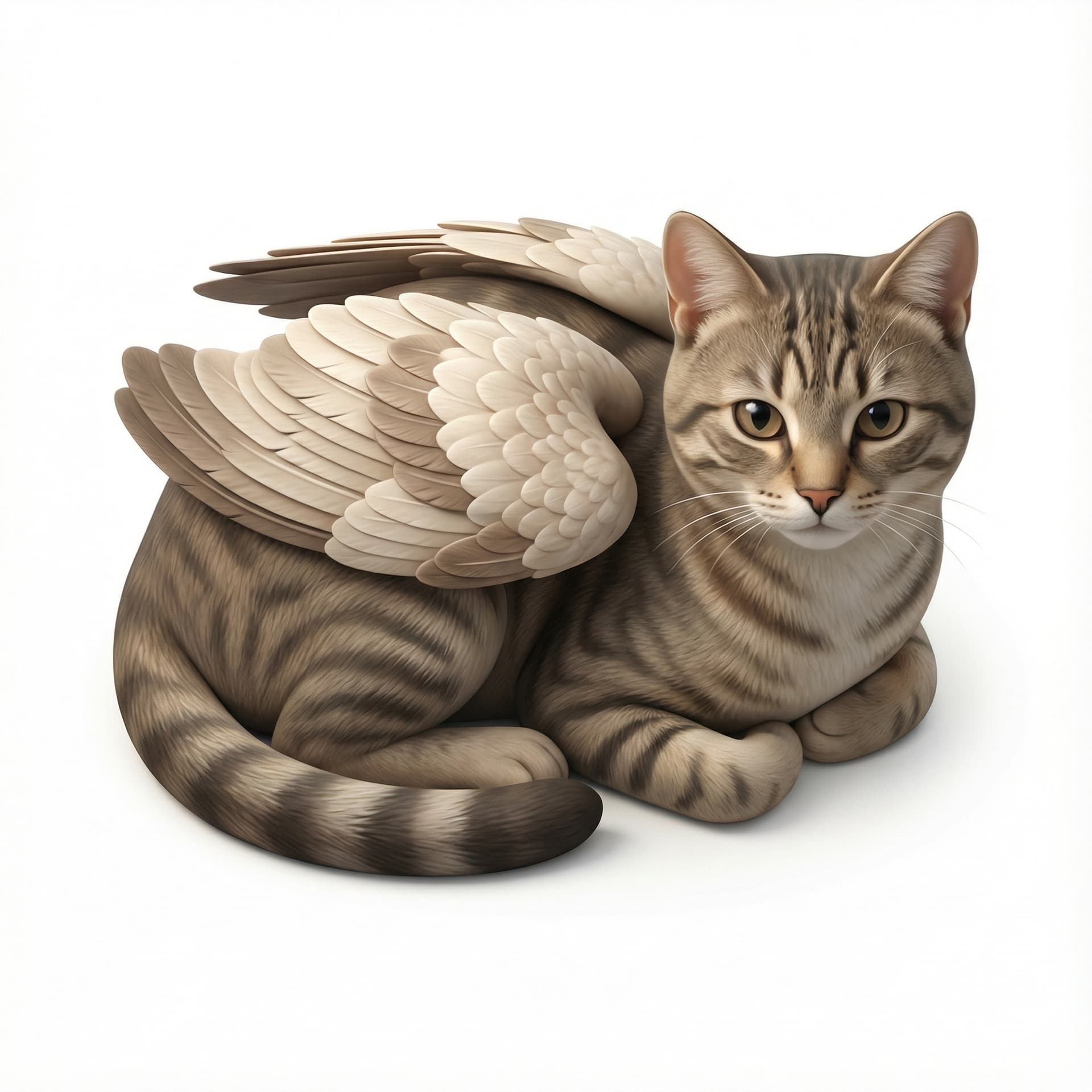 a cat with wings