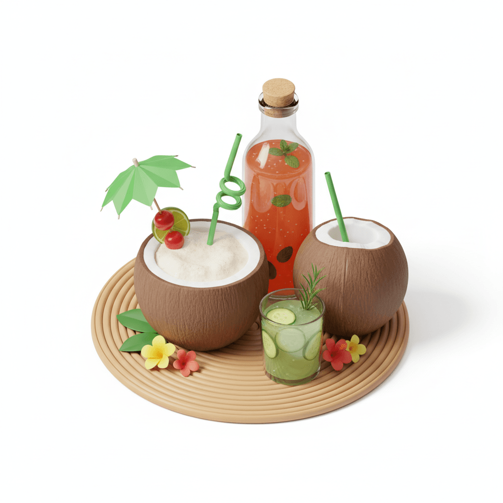 🥥 Tropical & Natural Drinks