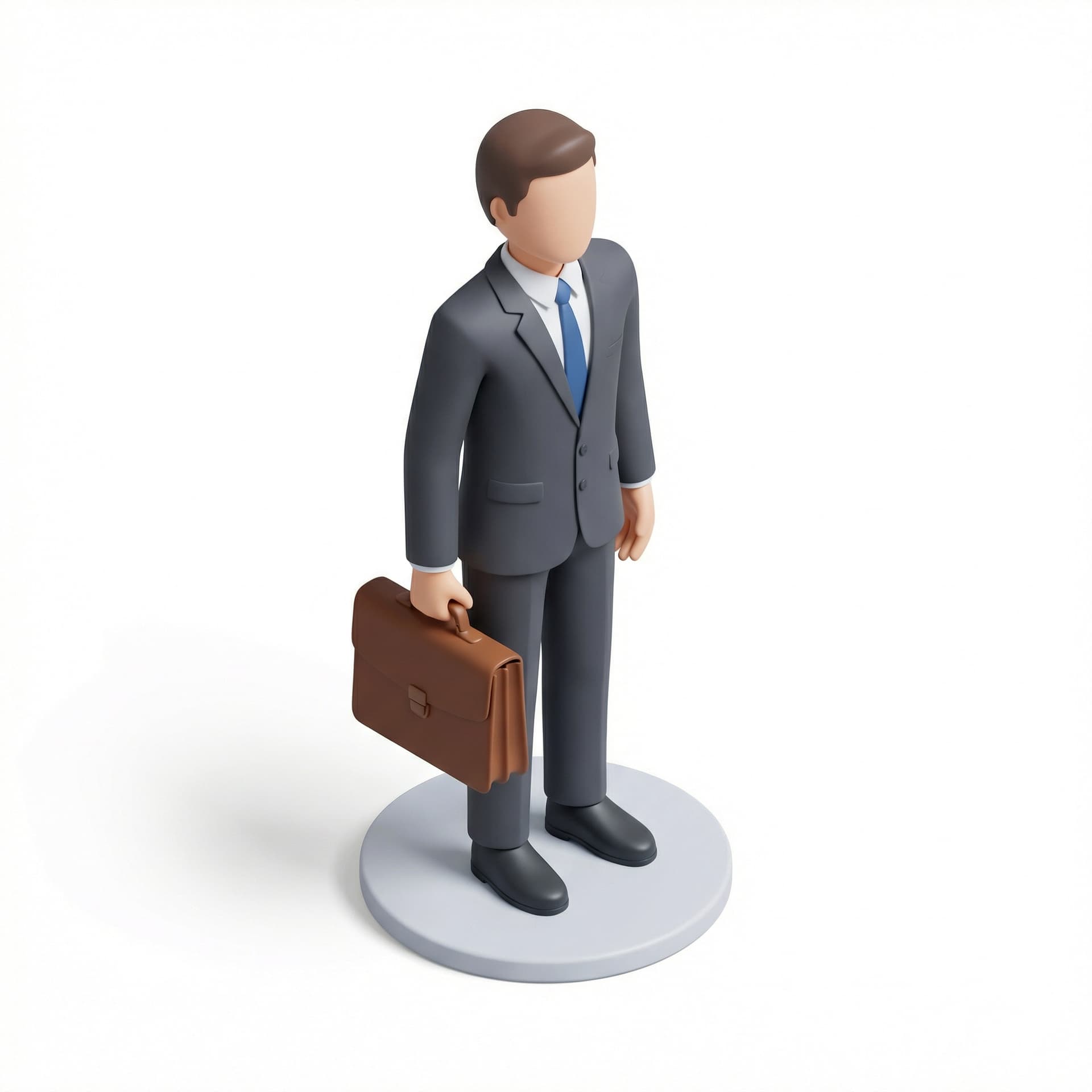 a business man holding a breifcase