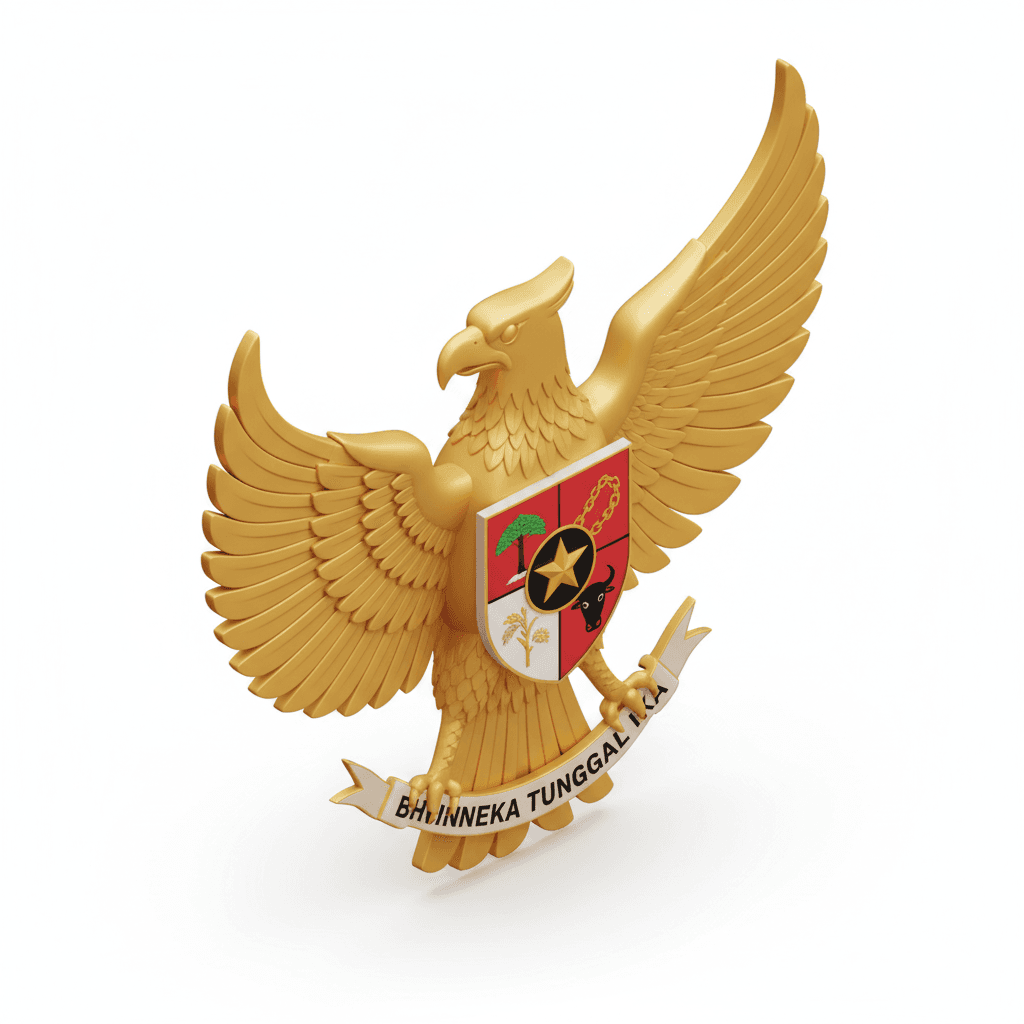 Buatkan icon burung garuda labang negara