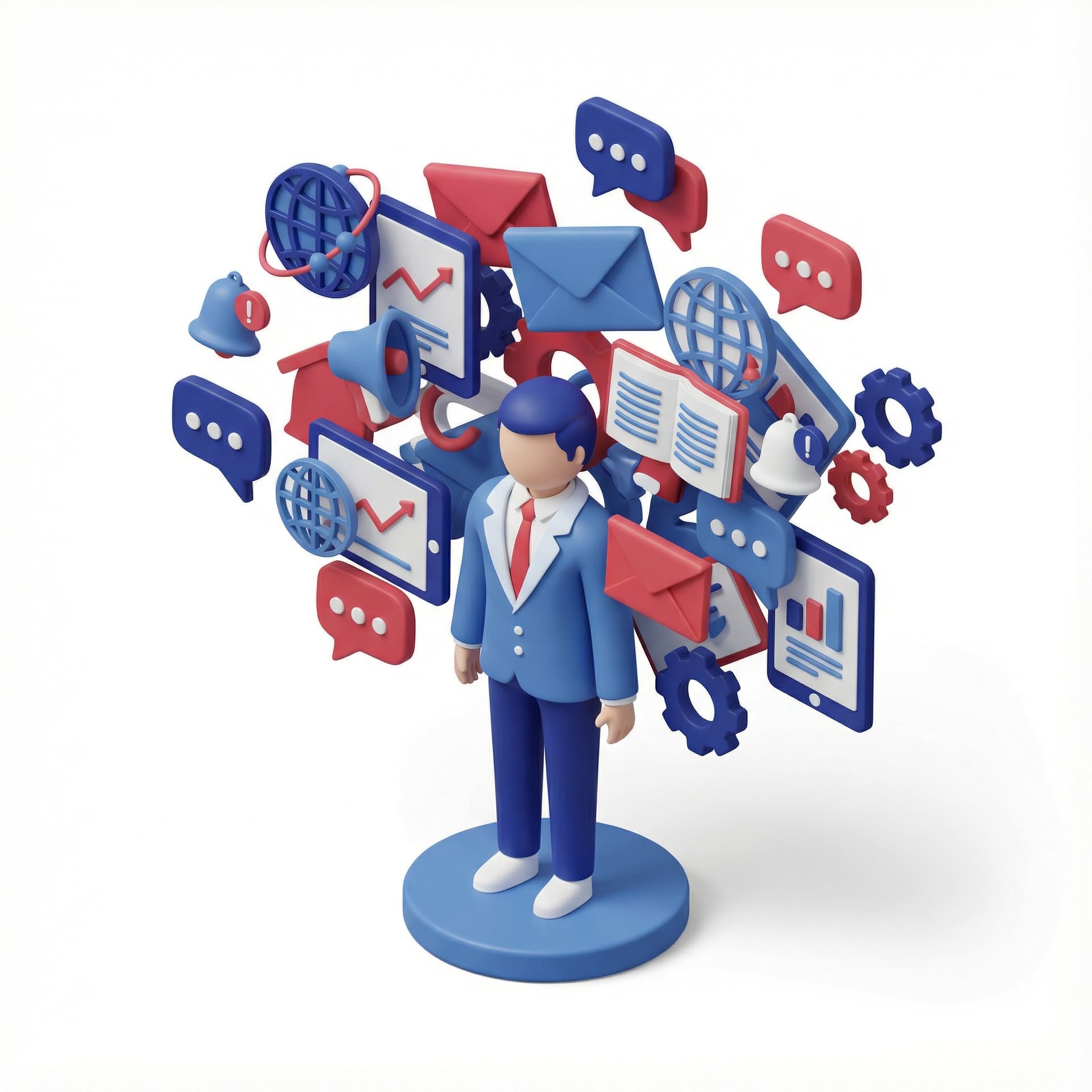 Information chaos and too many channels for humans to analyze, axa brand style