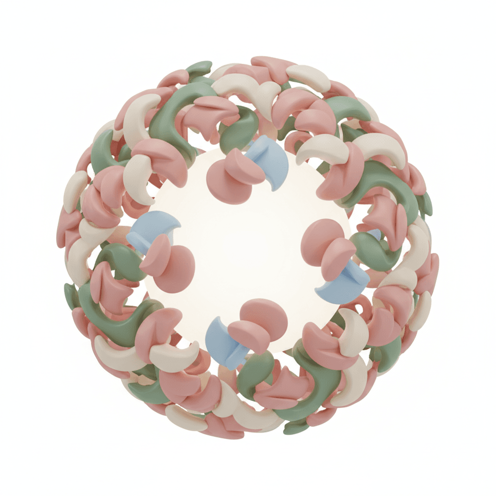 surrounded by stylized flower elements