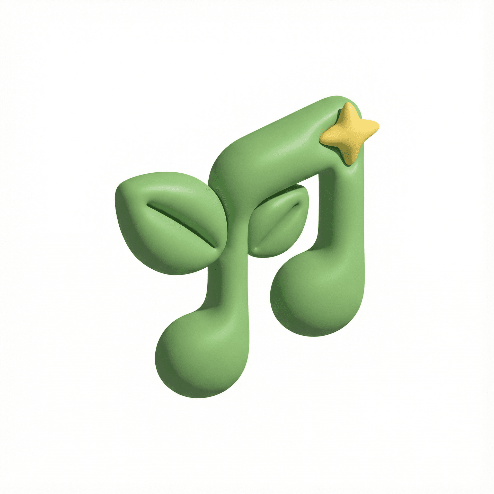 Create a clean, kid-friendly brand logo for a Christian children’s original songs YouTube channel named “Taman Pujian Anak”.
Style: modern playful flat vector, rounded shapes, warm and joyful, minimal details, high legibility.
Concept: a small garden sprout/leaf that subtly forms a musical note (simple note shape), with a tiny star sparkle to suggest joy and worship. No complex religious imagery; keep it gentle and universal.
Typography: rounded friendly display font style (similar to Baloo/Fredoka), thick strokes, excellent readability at small sizes, balanced kerning.
Layout: icon on the left, wordmark “Taman Pujian Anak” on the right; optional smaller tagline underneath: “Bernyanyi, Menghafal Firman, Bertumbuh Bersama”.
Colors: soft garden green + sunshine yellow + sky blue accents, clean white negative space; avoid neon, avoid heavy gradients.
Output: crisp vector look, sharp edges, centered composition, transparent background (PNG), also provide a version on white background.
Constraints: no photorealism, no 3D, no clutter, no thin lines, no tiny text, no watermark, no mockup.
