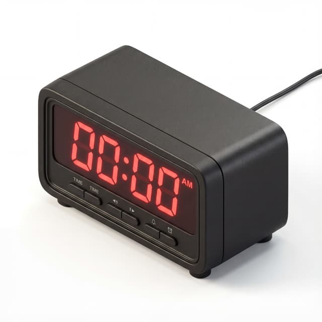 midnight digital clock 00:00