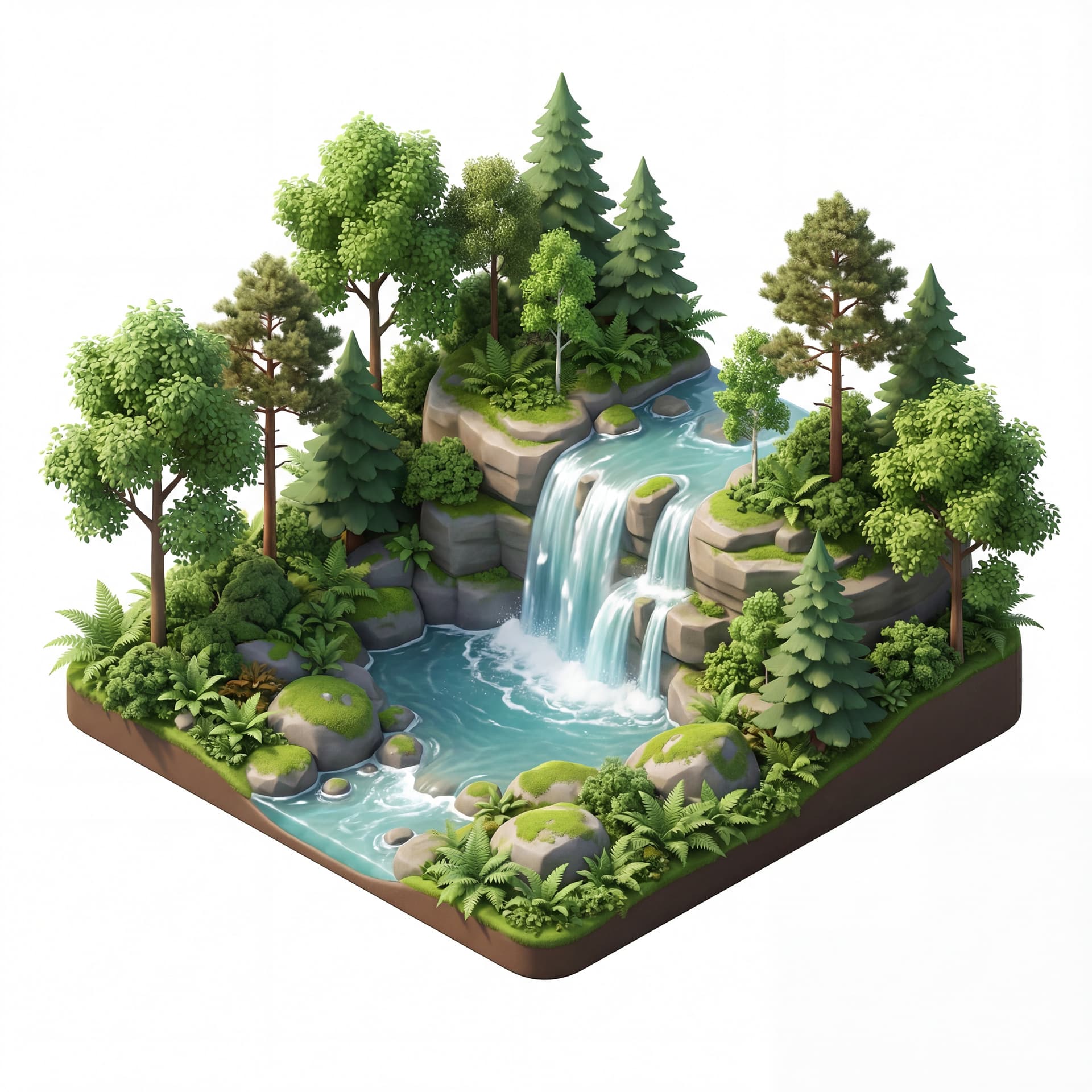 A waterfall in forest