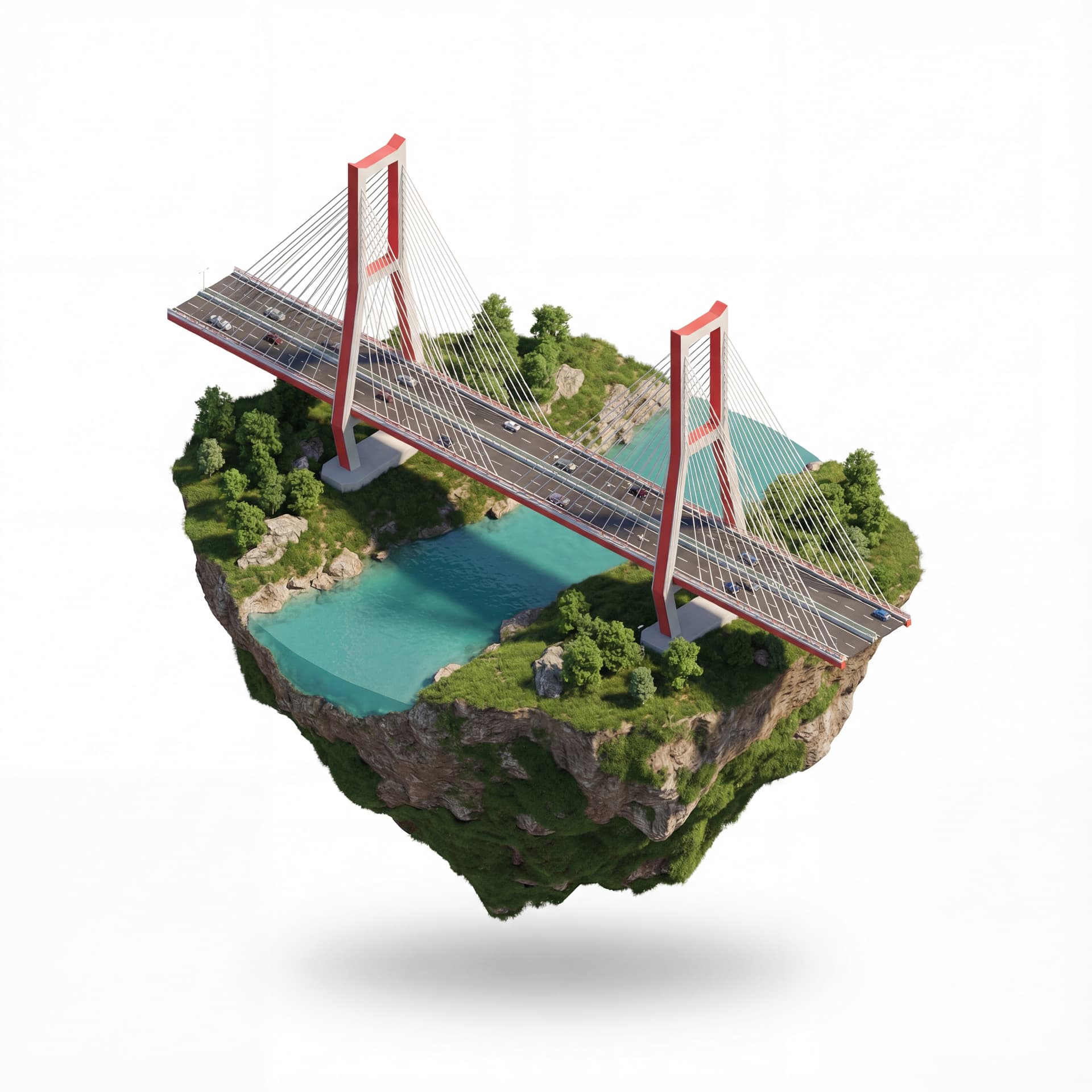 floating island Suramadu Bridge
