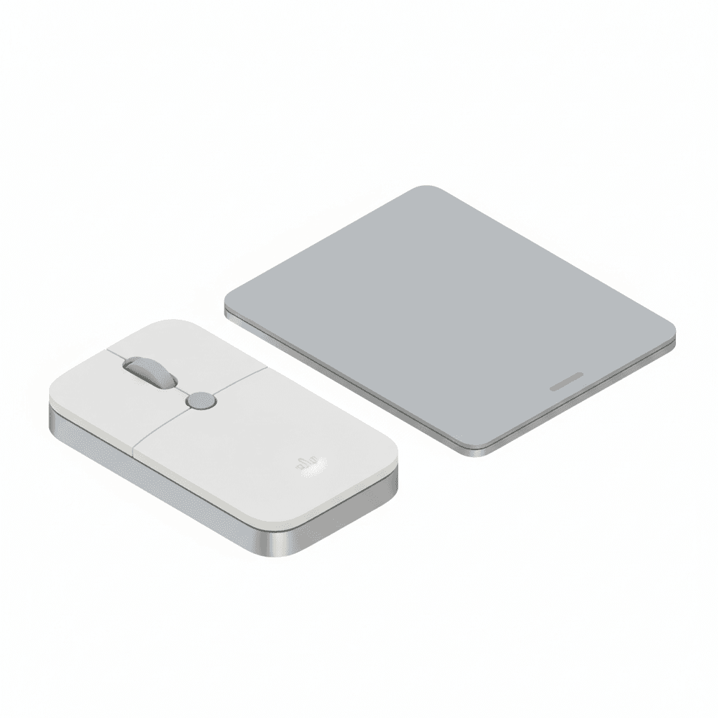 Mouse or magic trackpad inspired by Dieter Rams Braun design