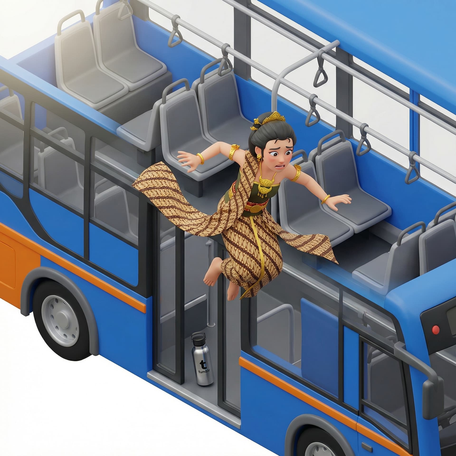 roro jonggrang riding a busway in a panic because her tumblr went missing