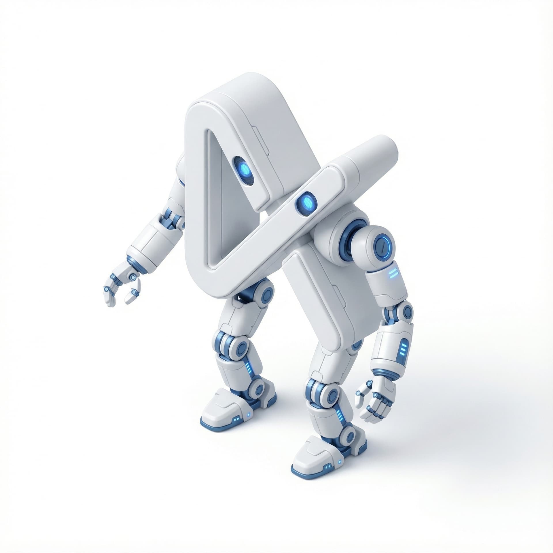 dari icon ini di jadikan robot, di beri kaki, tangan dan mata. buatlah robot futuristik