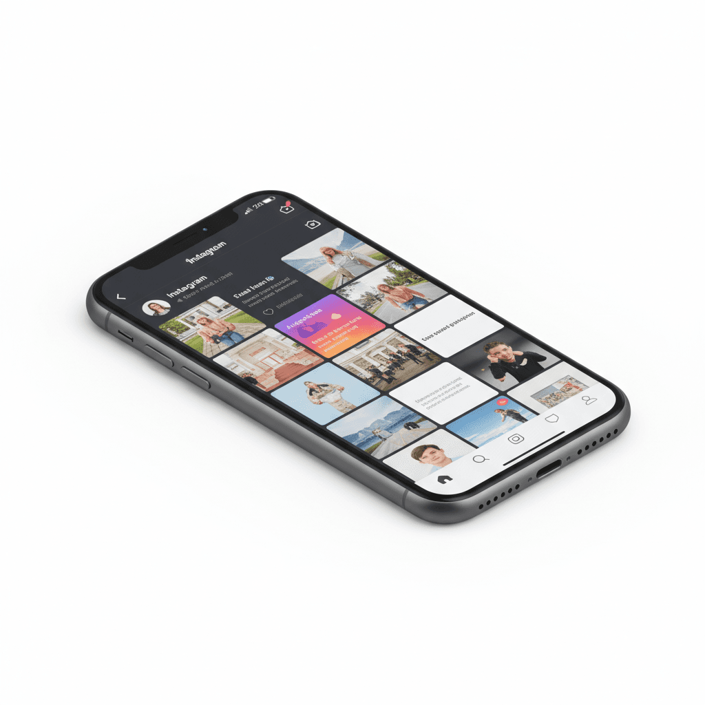 iphone showing instagram screen