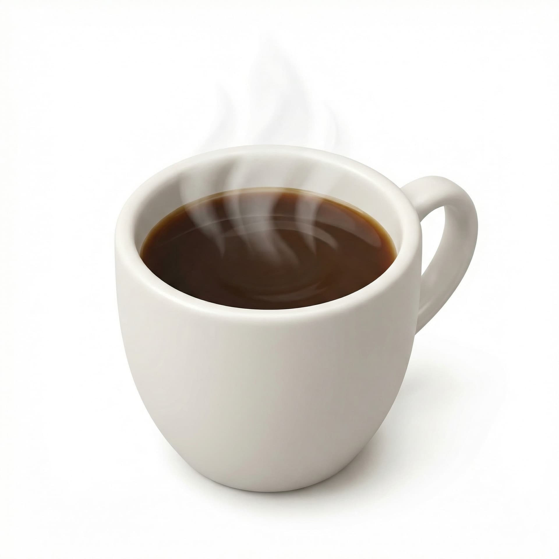 A coffee cup with steam rising