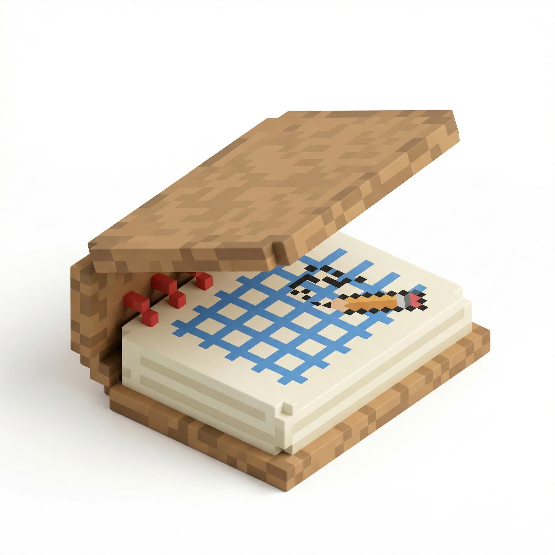 Bloco de notas em pixel