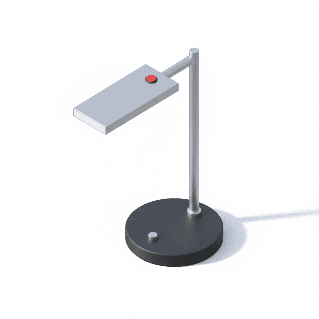 Desk lamp inspired by Dieter Rams Braun design