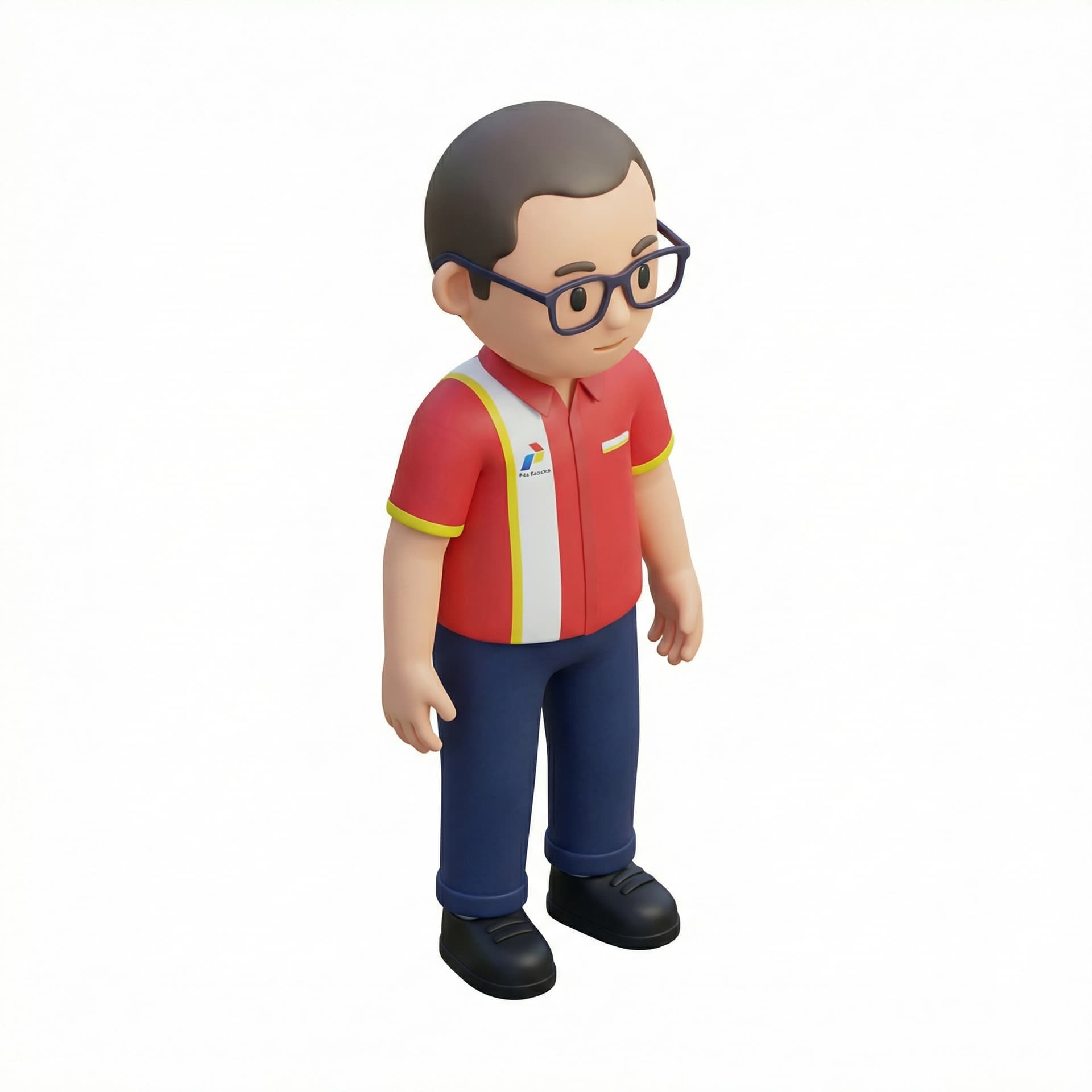 ubah orangnya pakai seragam spbu dan pakai topi pertamina spbu