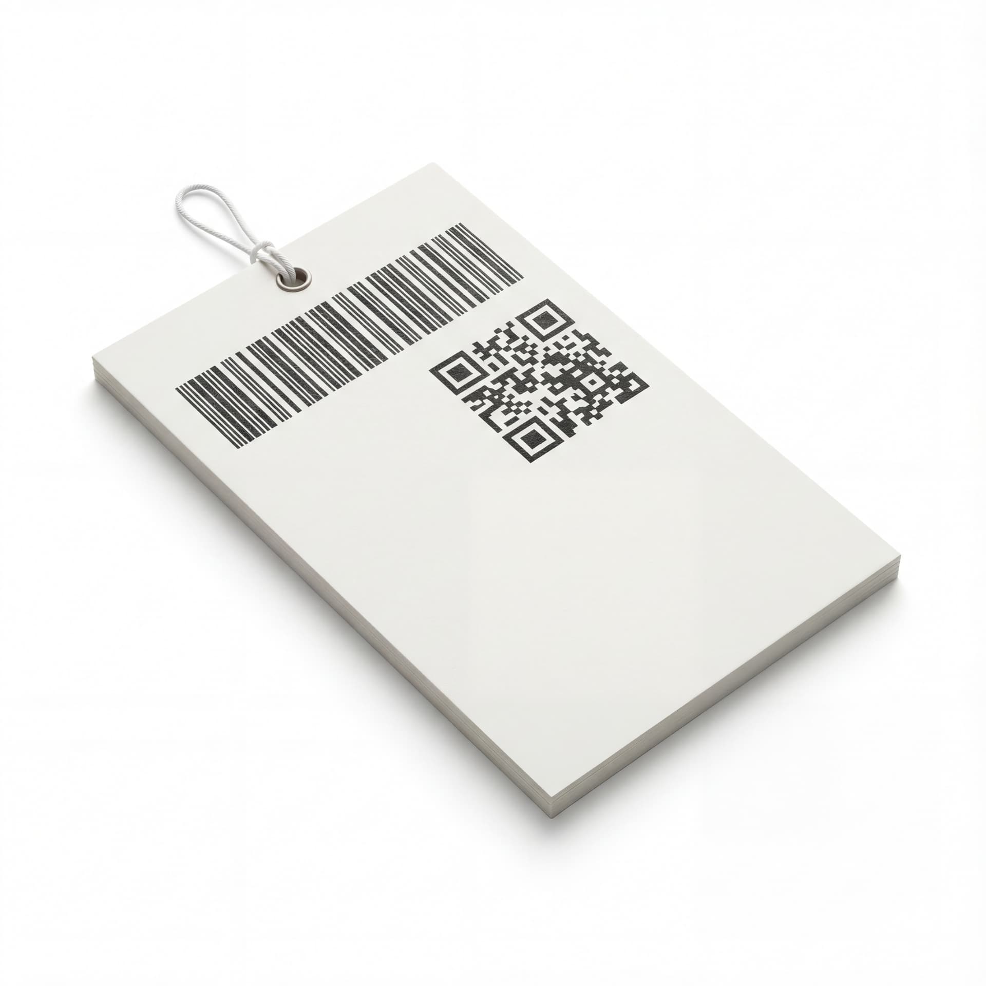 Barcode/QR label card