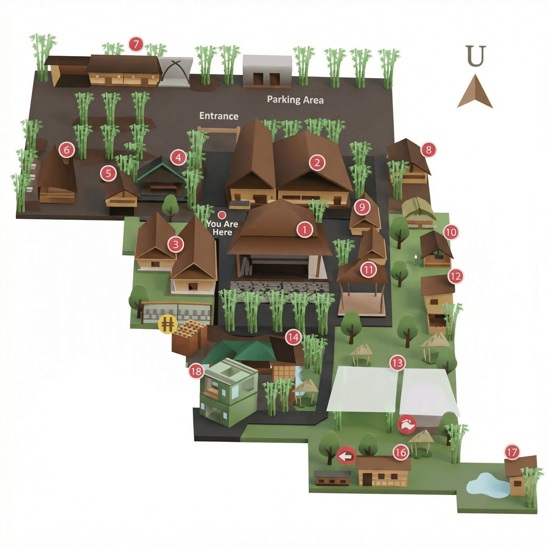 bikinin tata letak ini jadi 3d cute warna pink dan biru berada dibawah laut